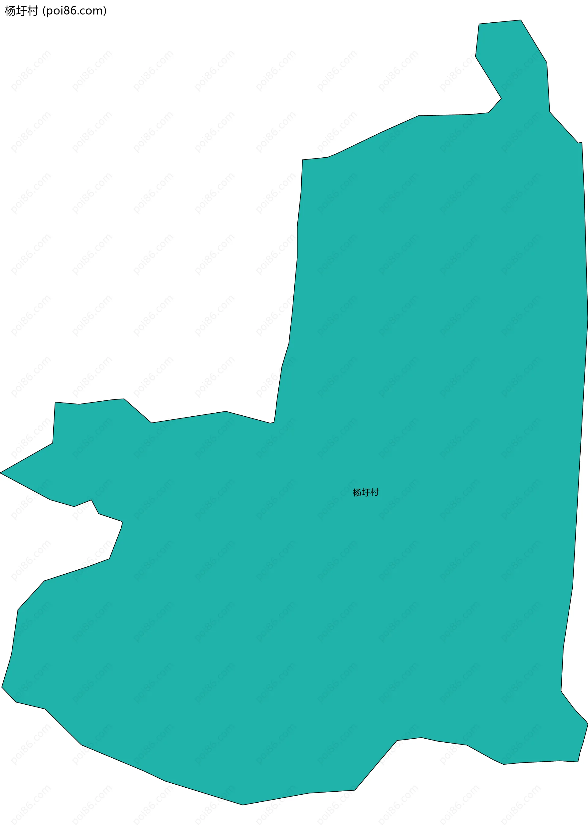 杨圩村边界地图