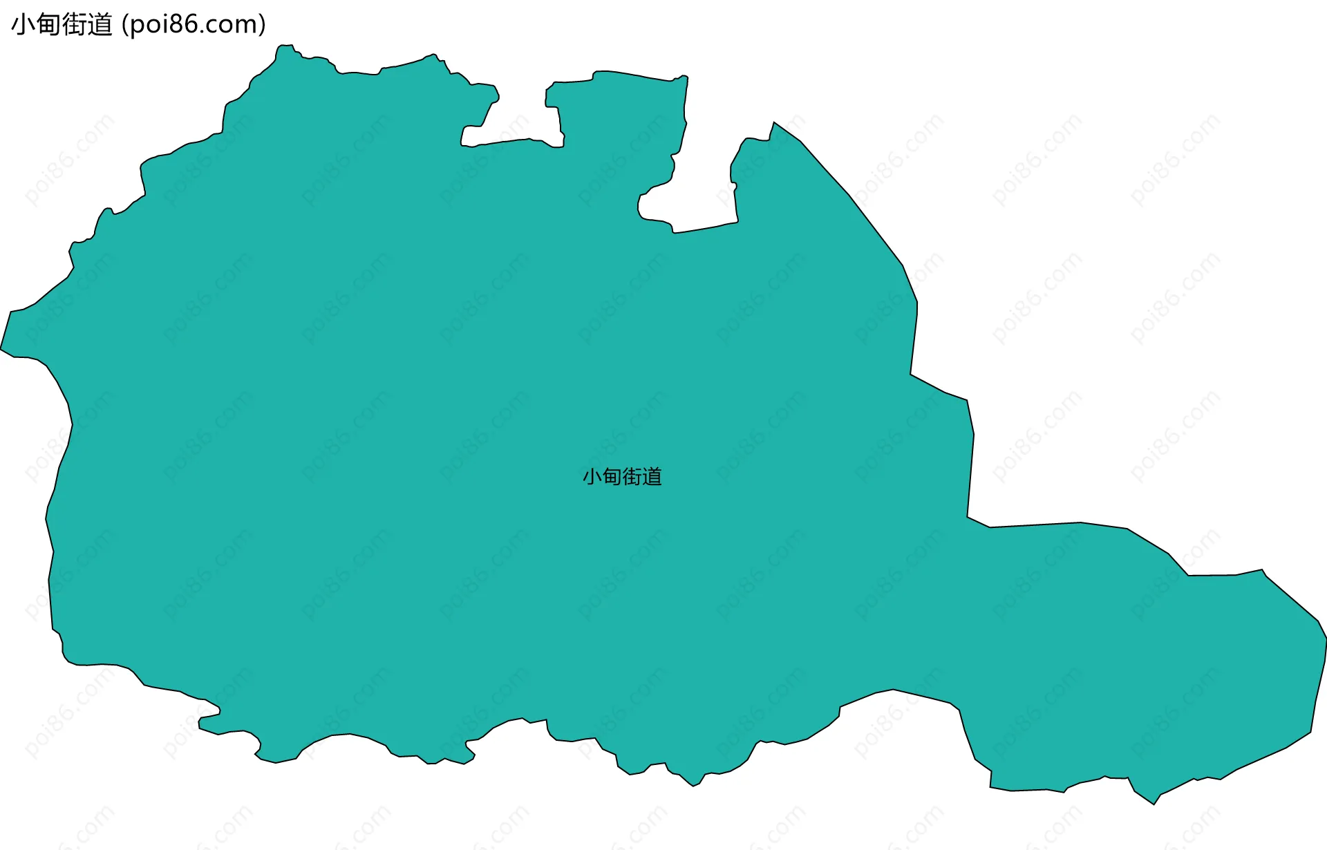 小甸街道边界地图