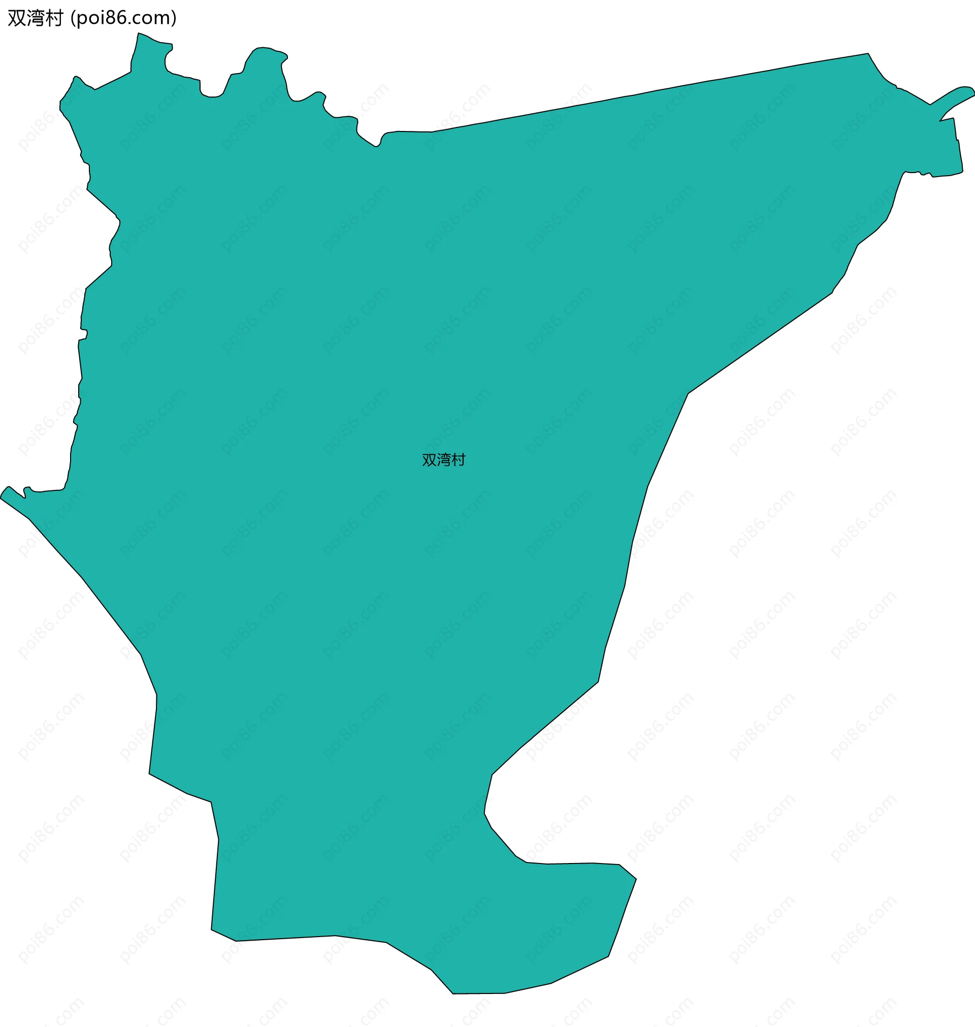 双湾村边界地图