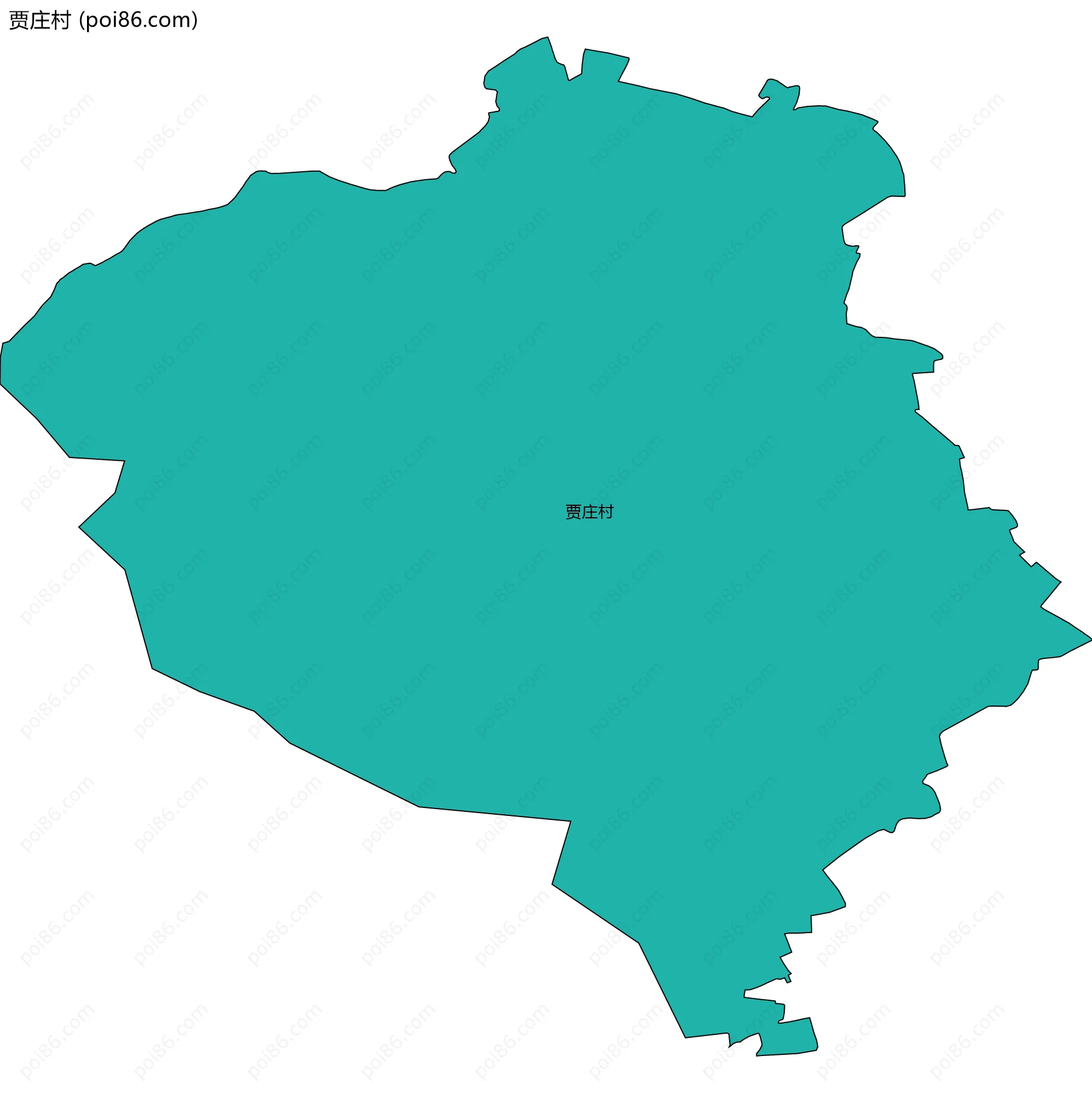 贾庄村边界地图