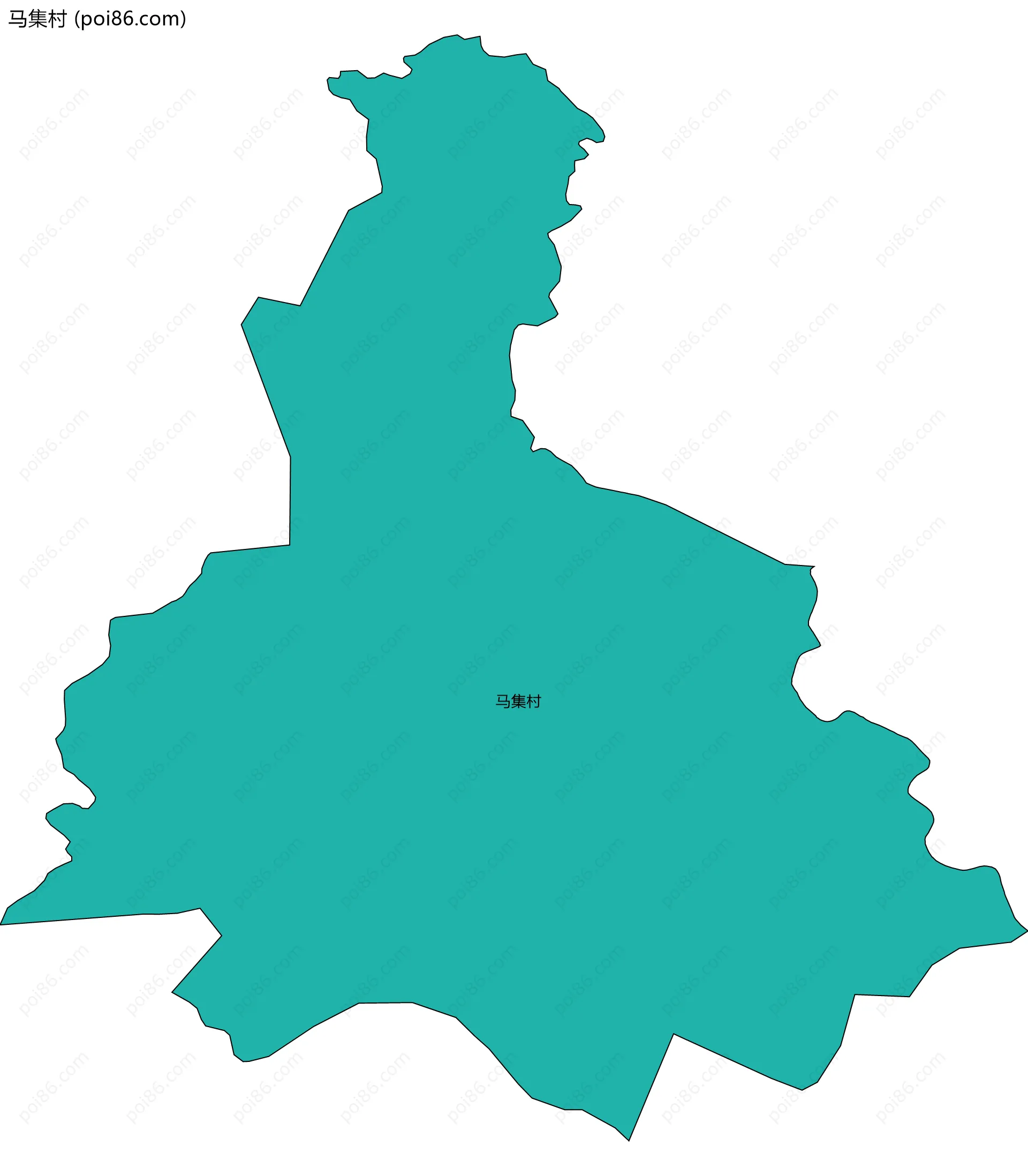 马集村边界地图