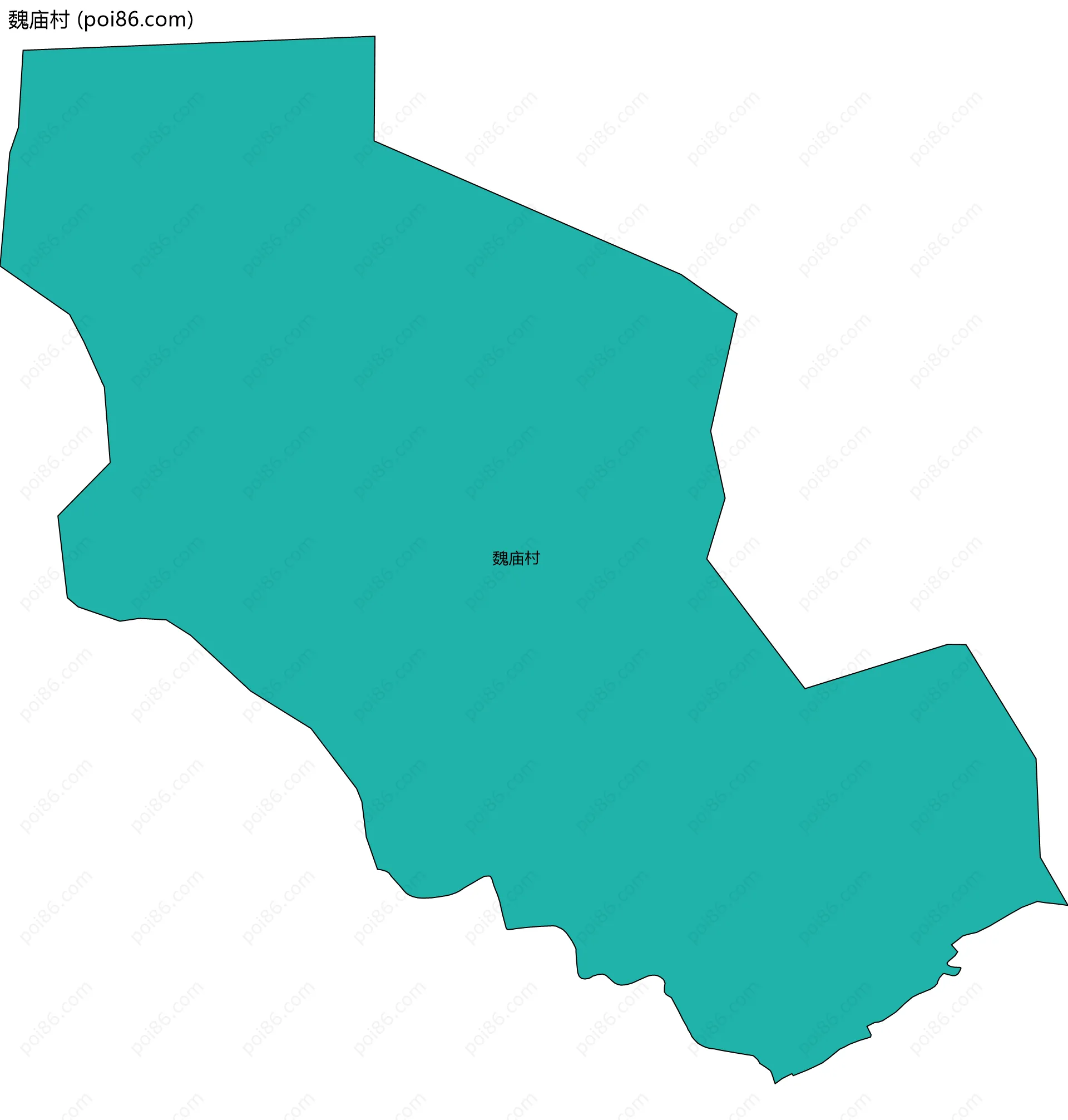 魏庙村边界地图