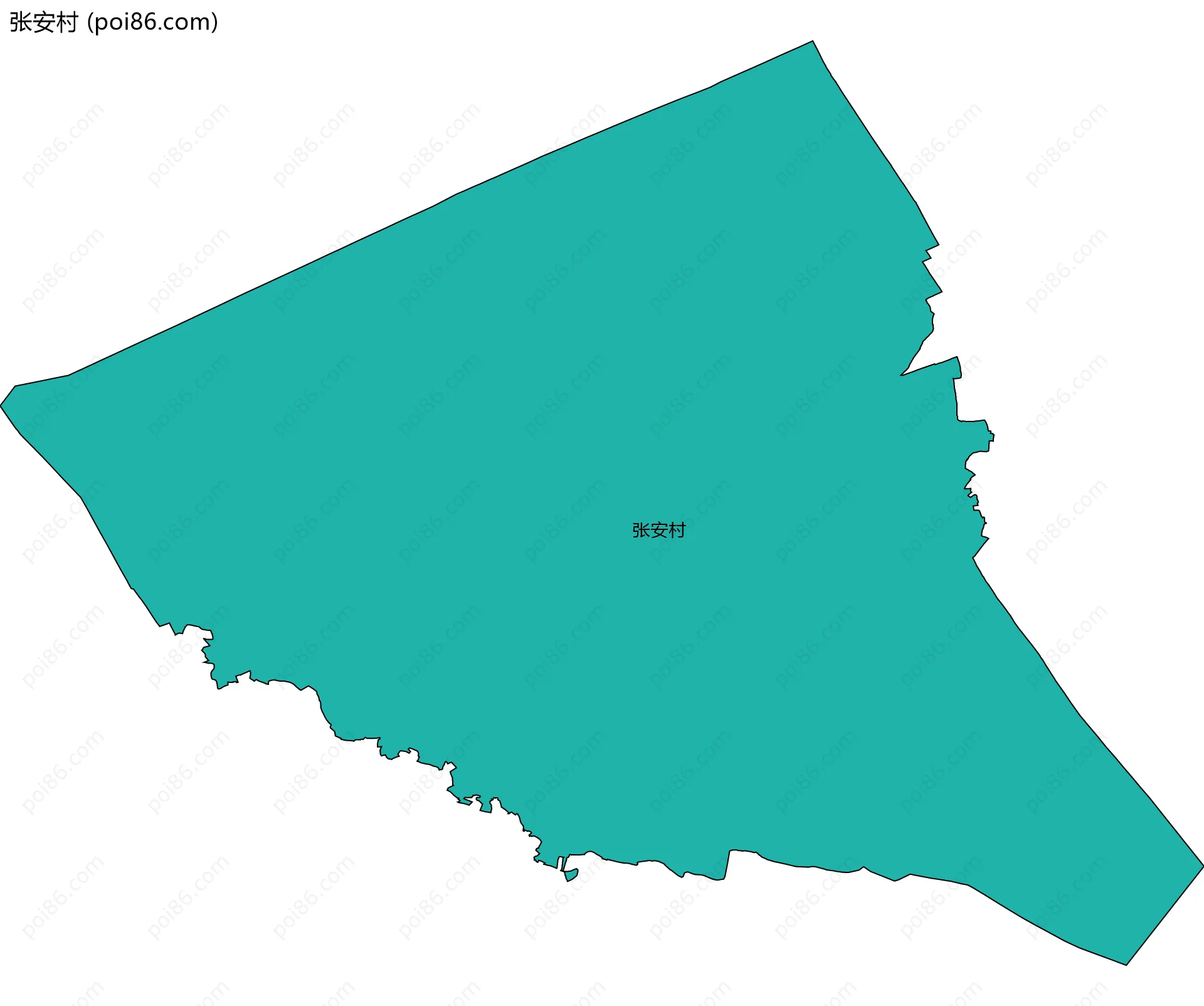 张安村边界地图