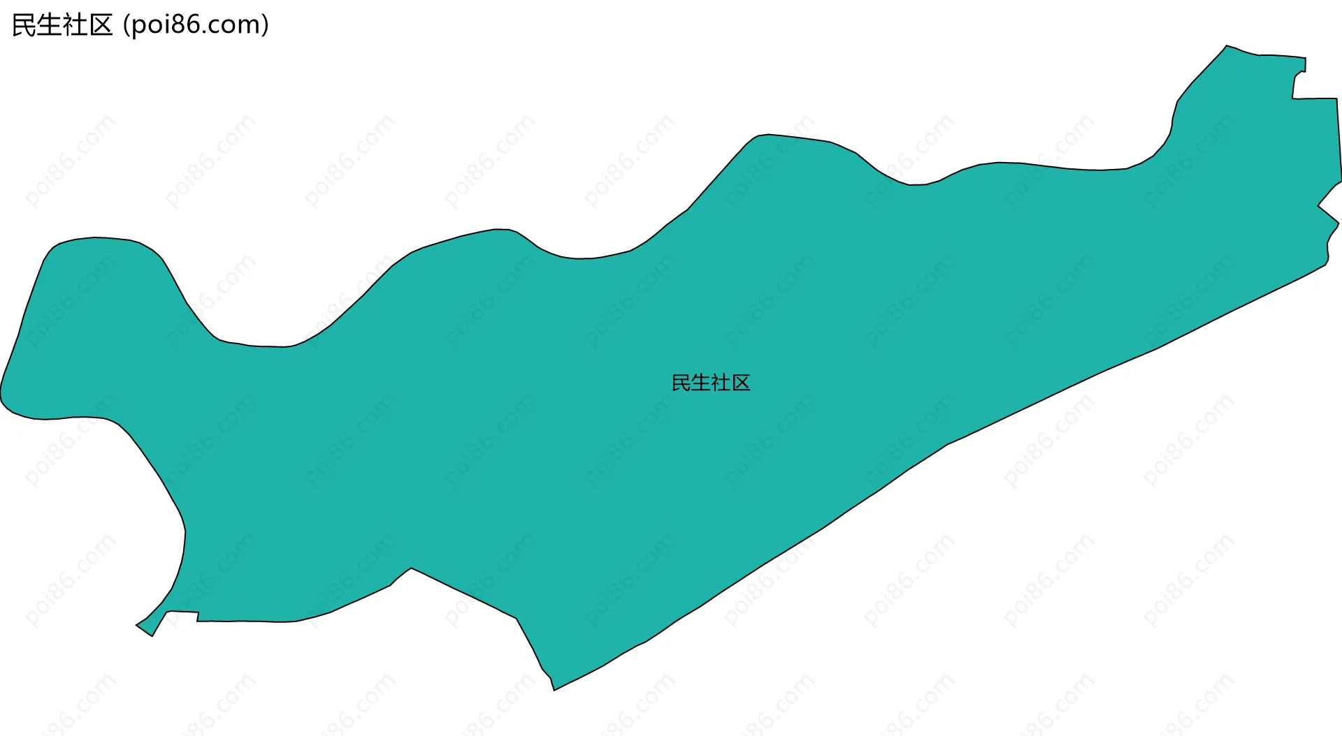 民生社区边界地图