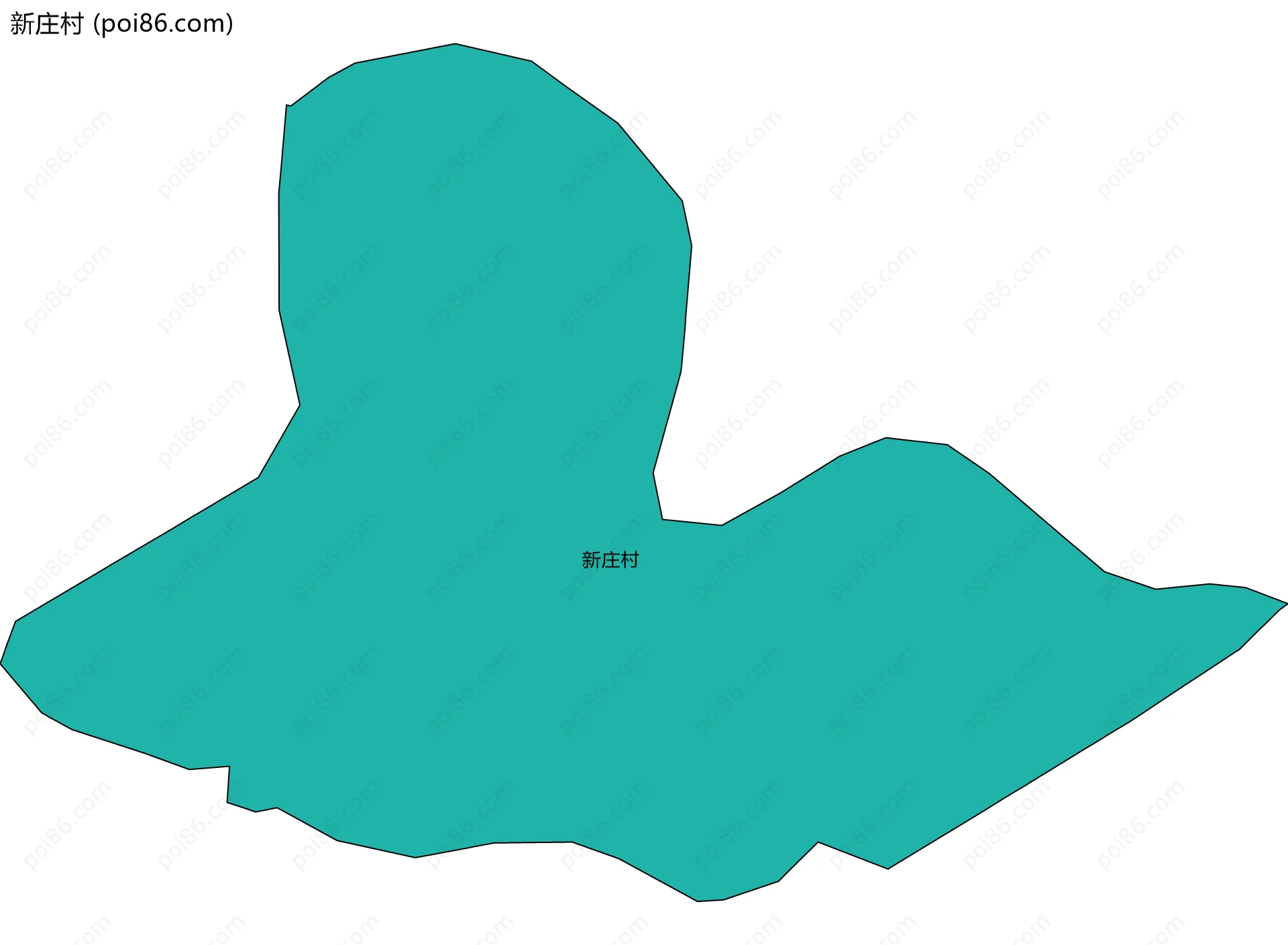 新庄村边界地图