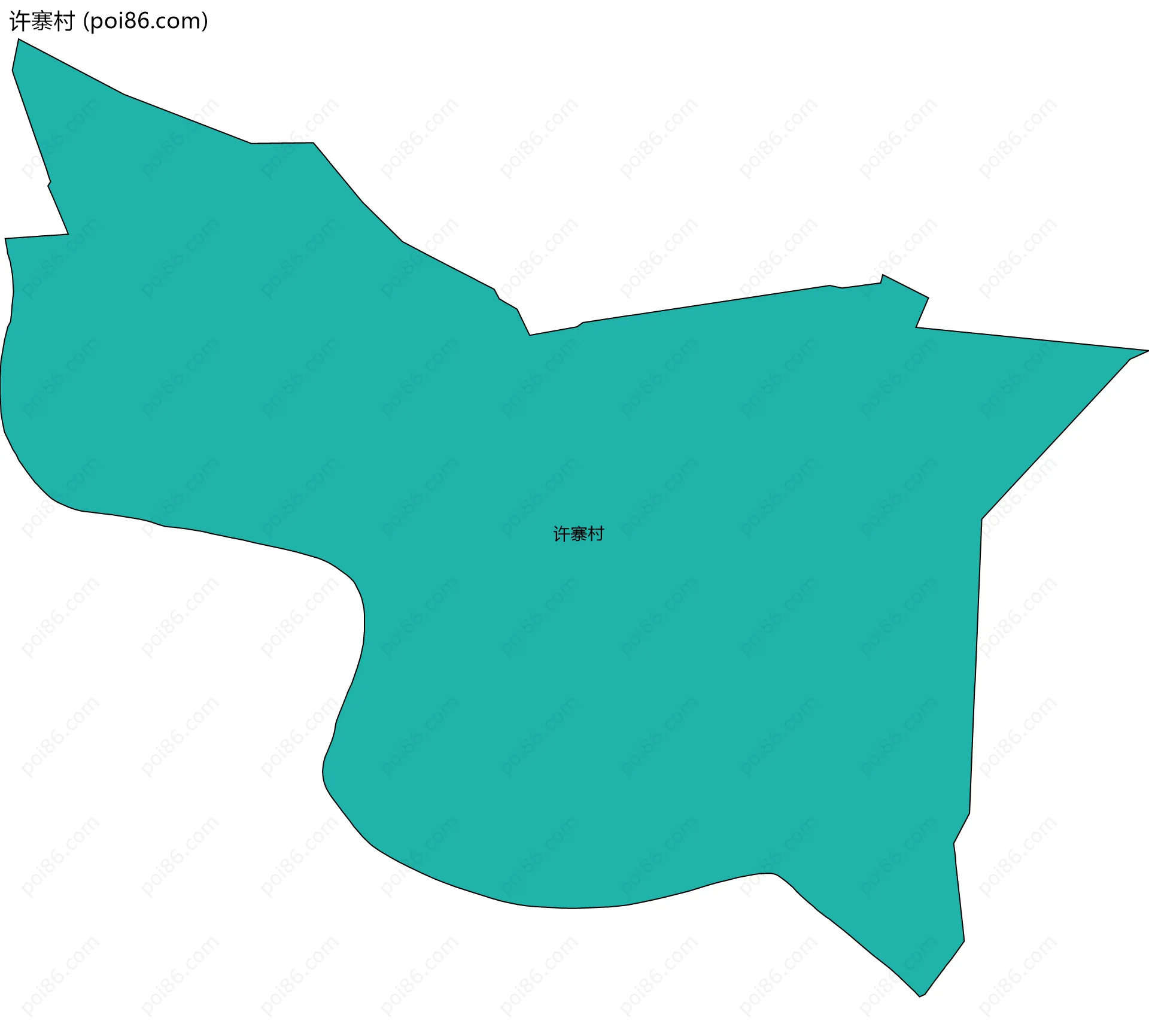 许寨村边界地图