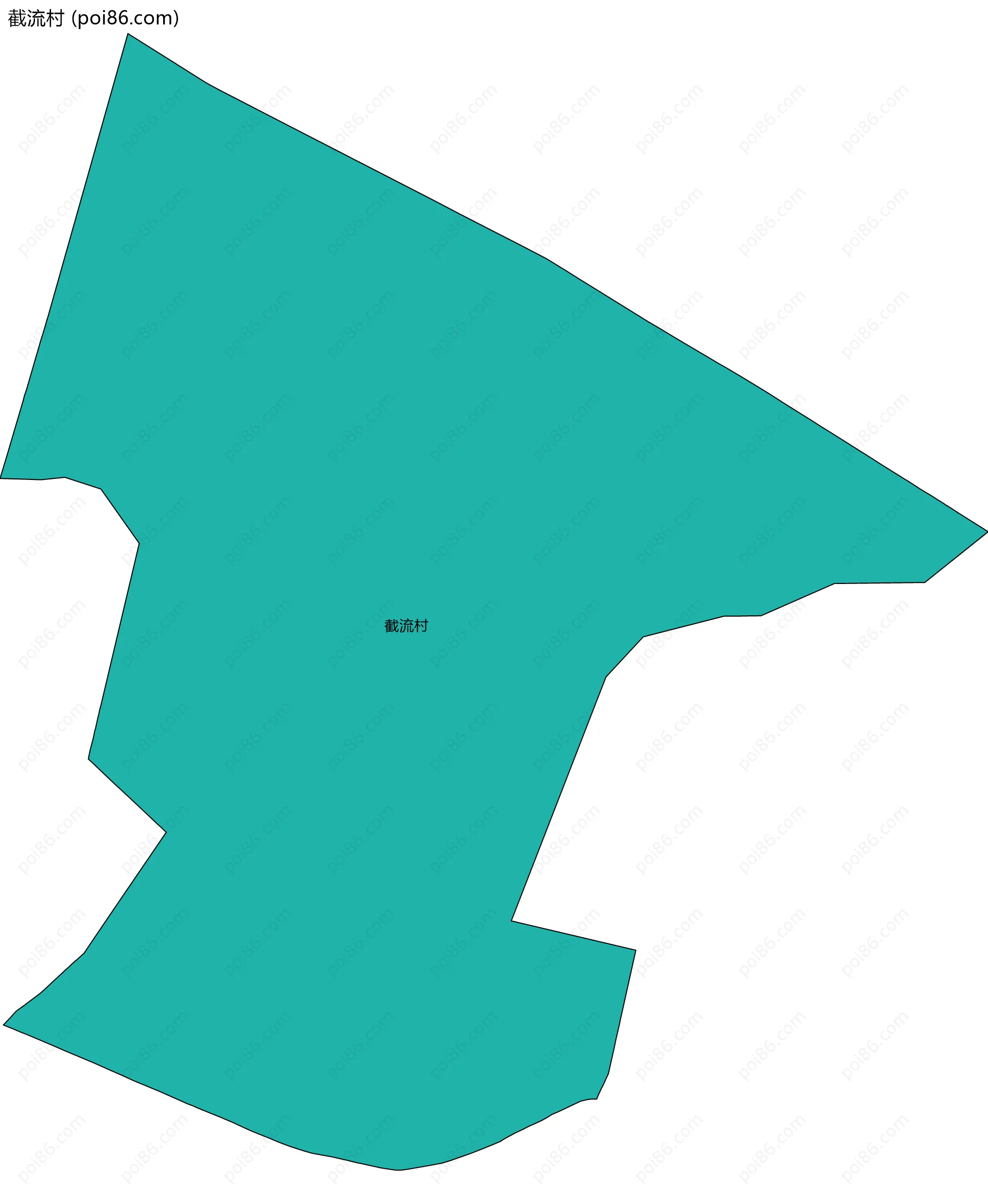 截流村边界地图