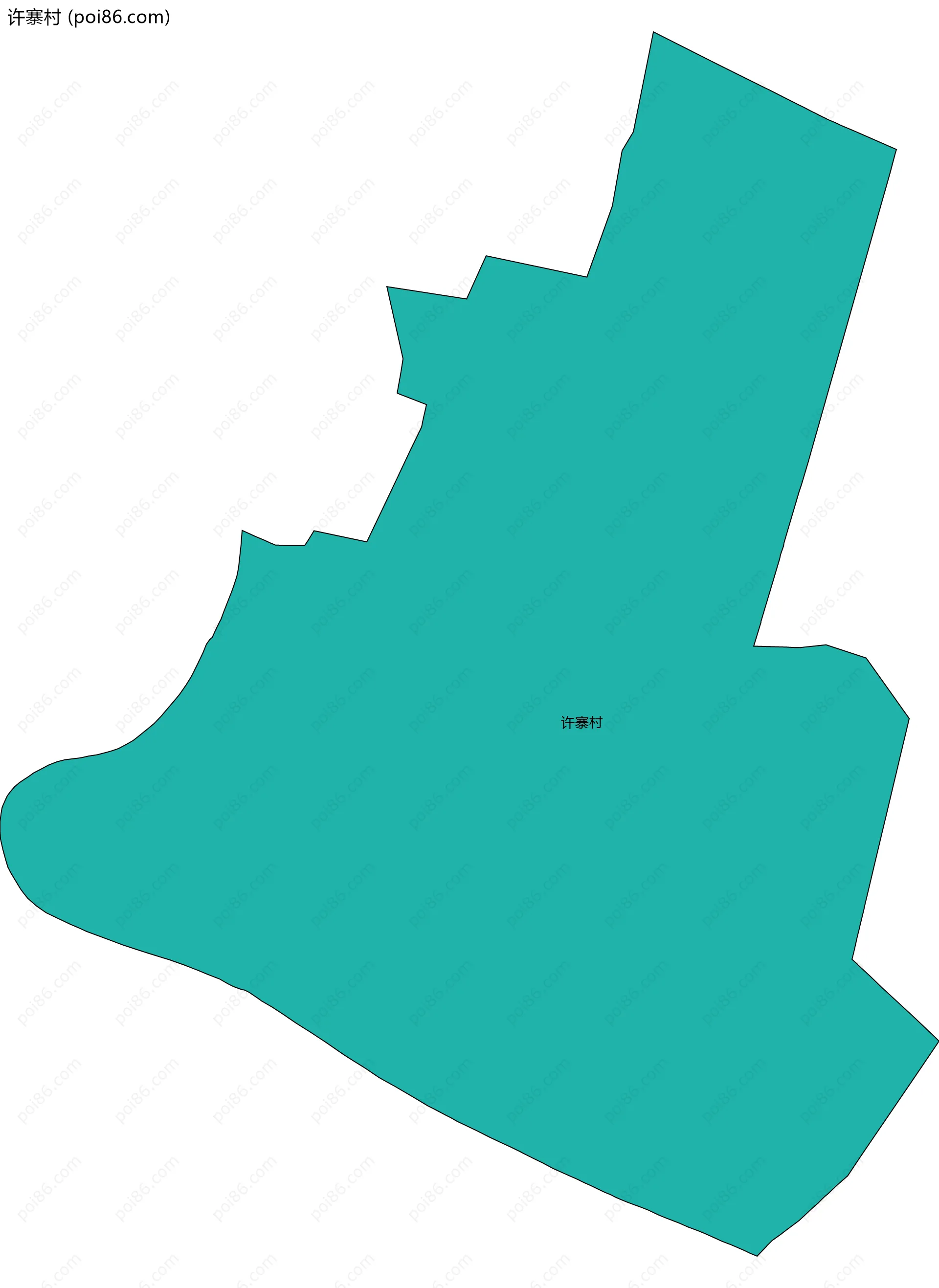 许寨村边界地图