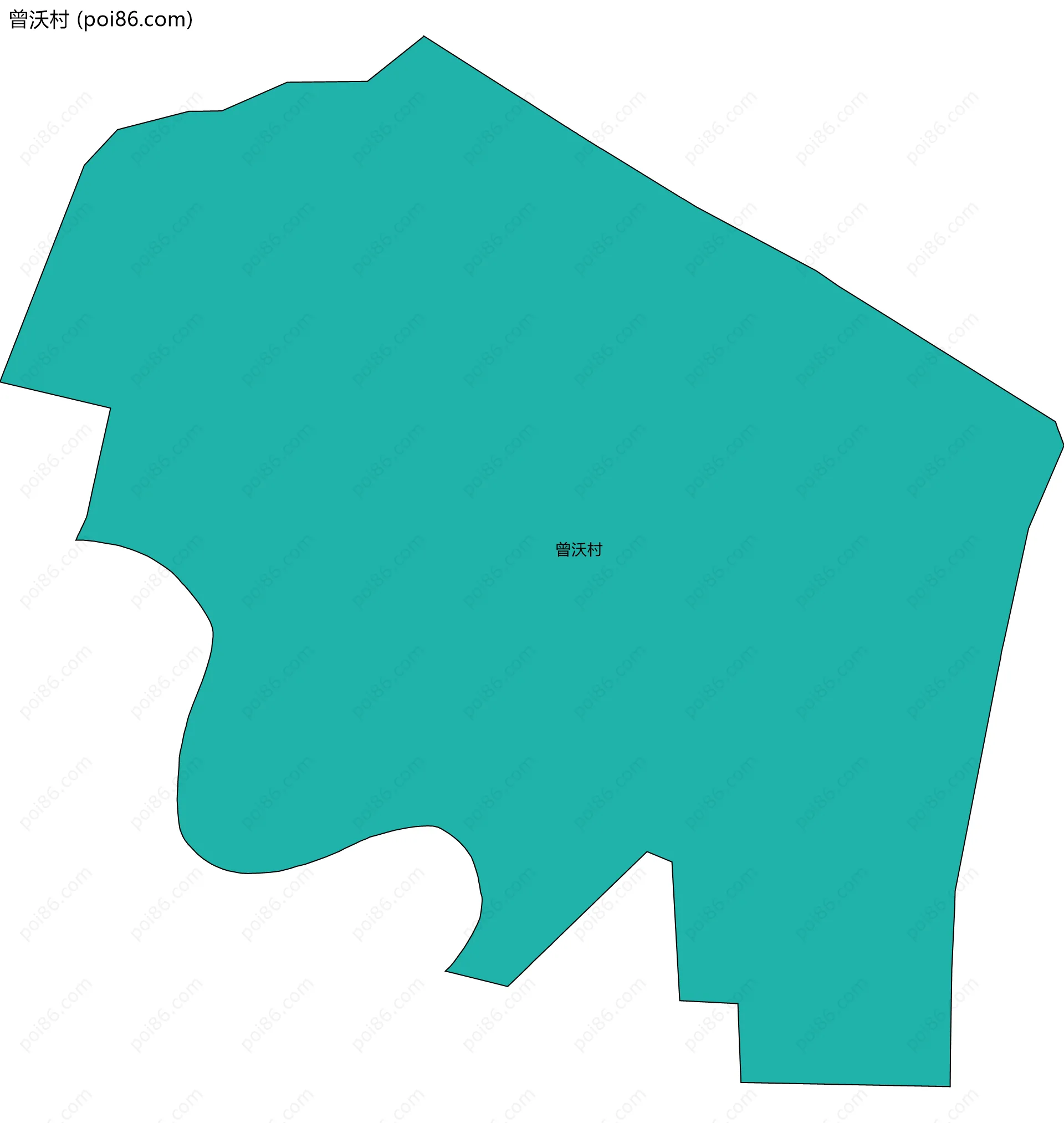 曾沃村边界地图