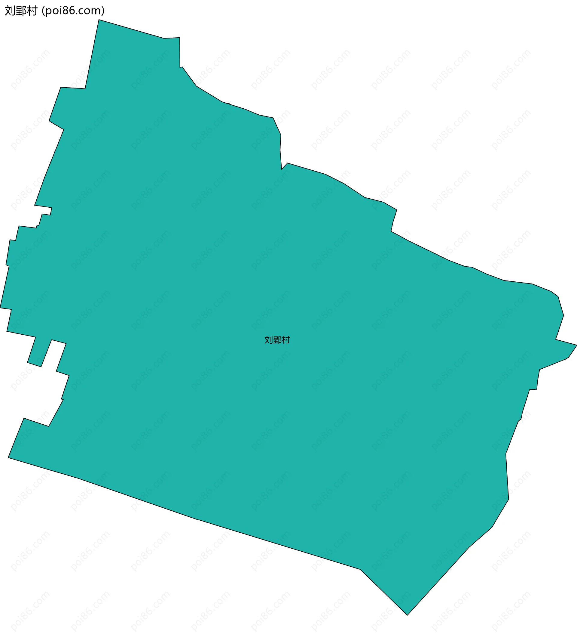 刘郢村边界地图