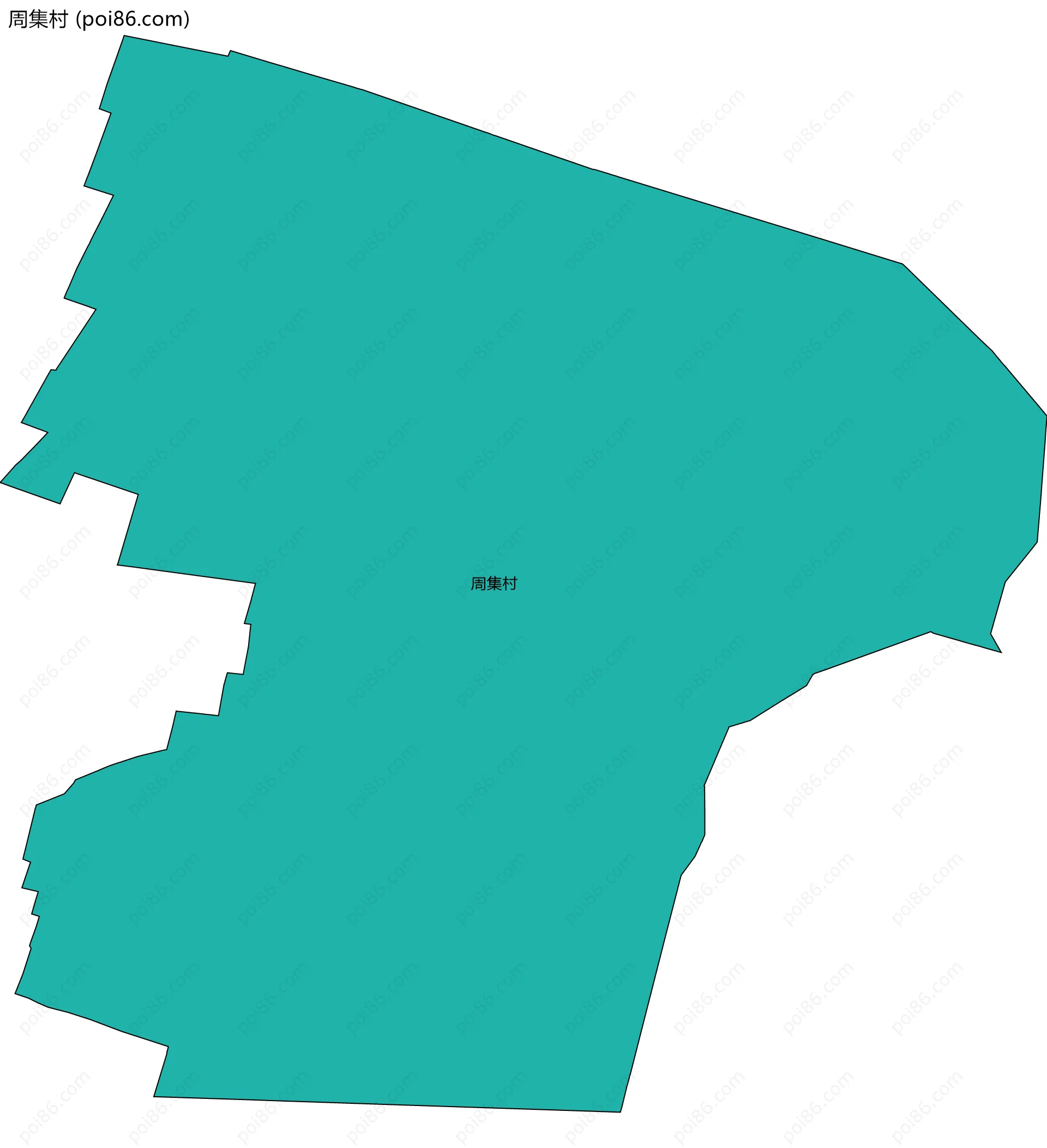 周集村边界地图