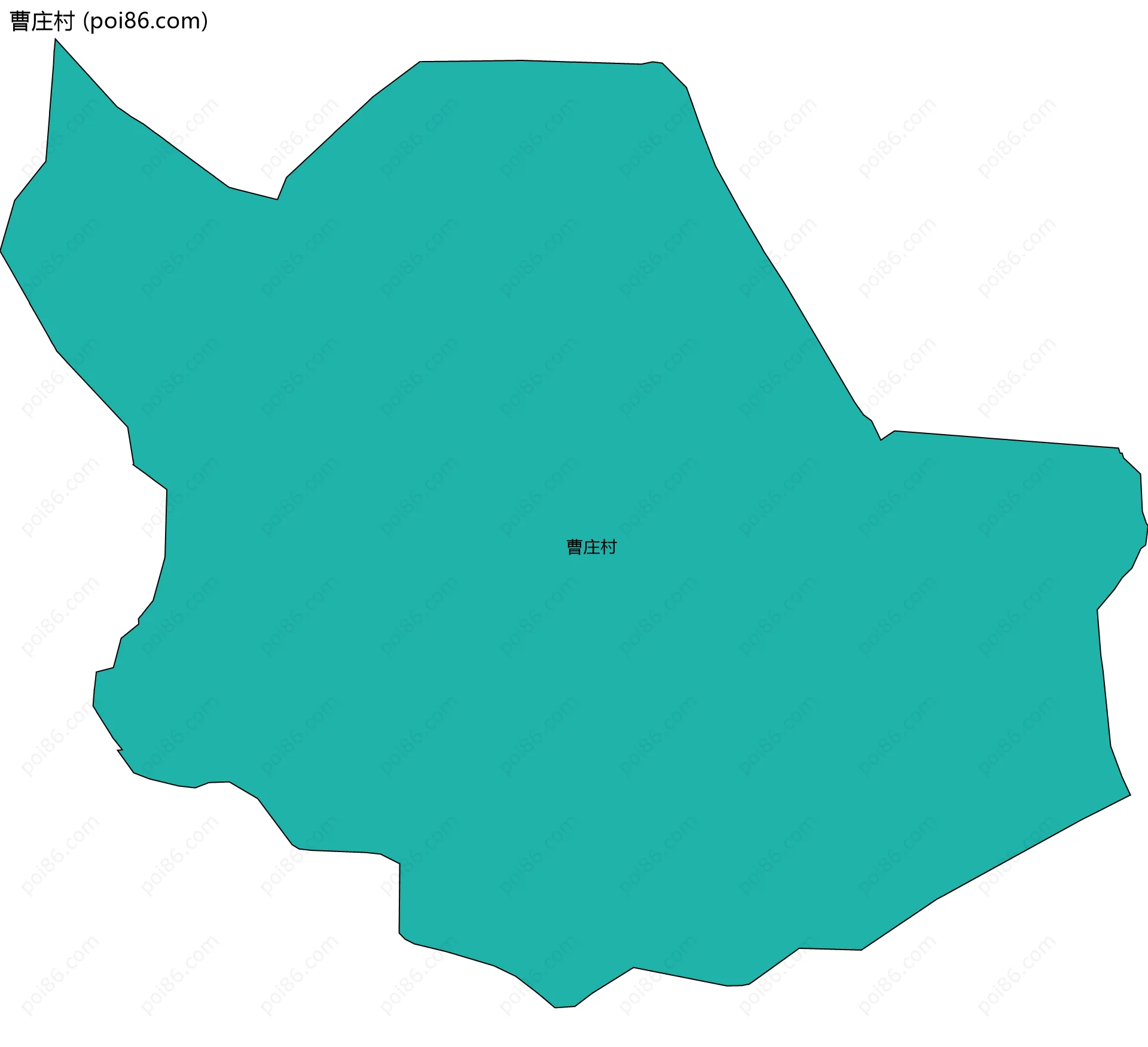 曹庄村边界地图