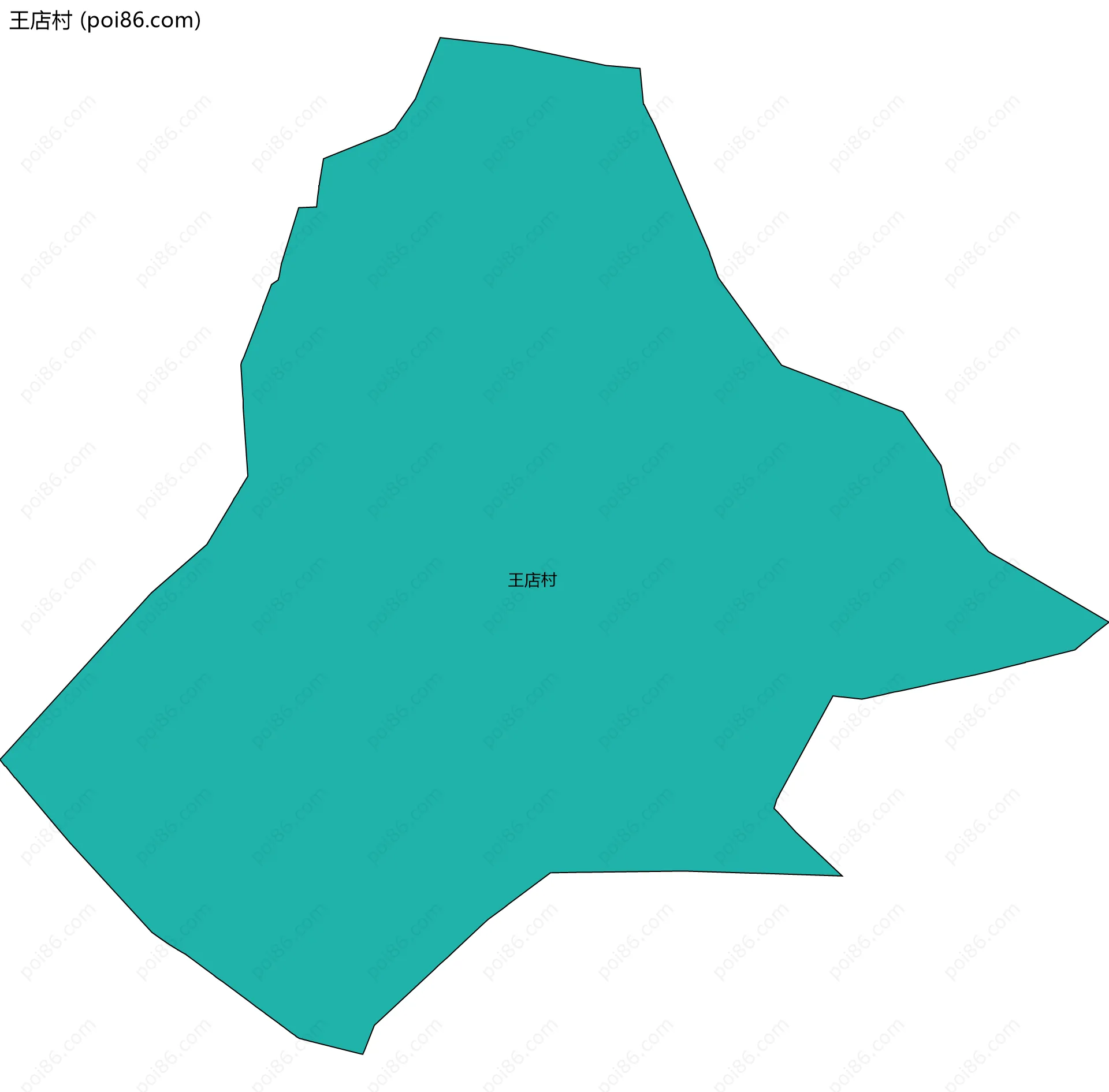 王店村边界地图