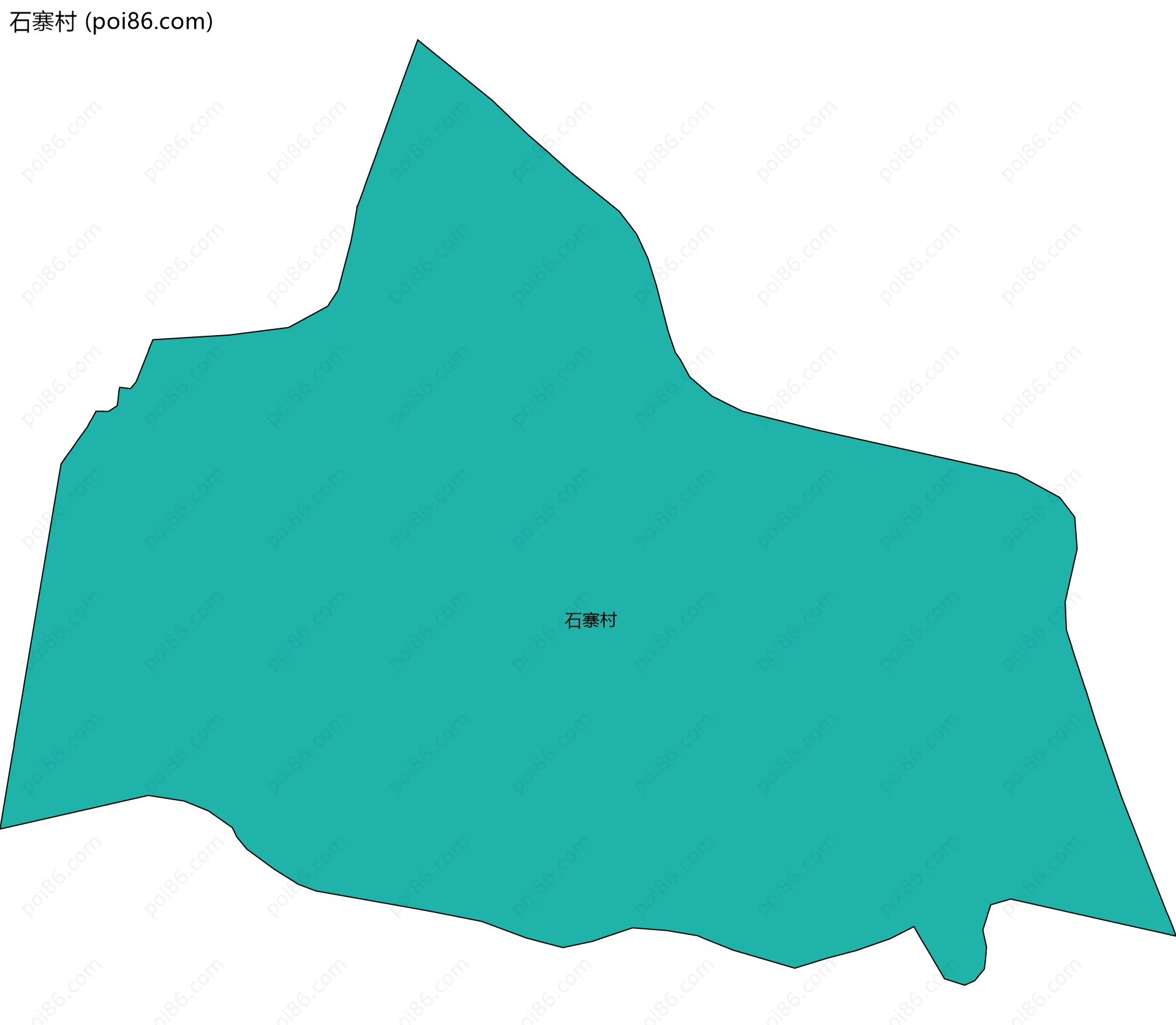 石寨村边界地图