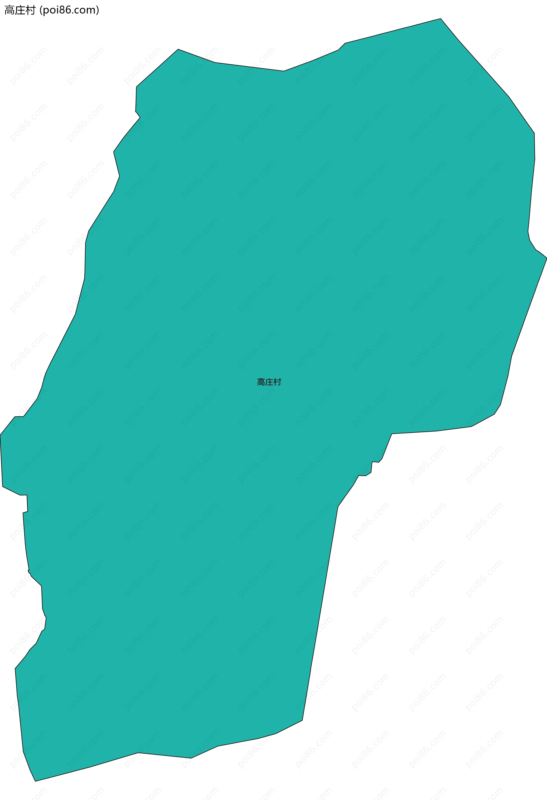 高庄村边界地图