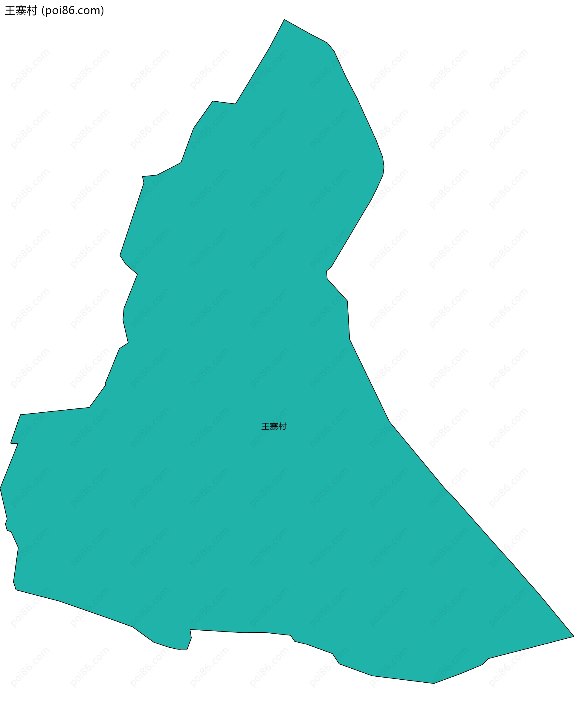 王寨村边界地图