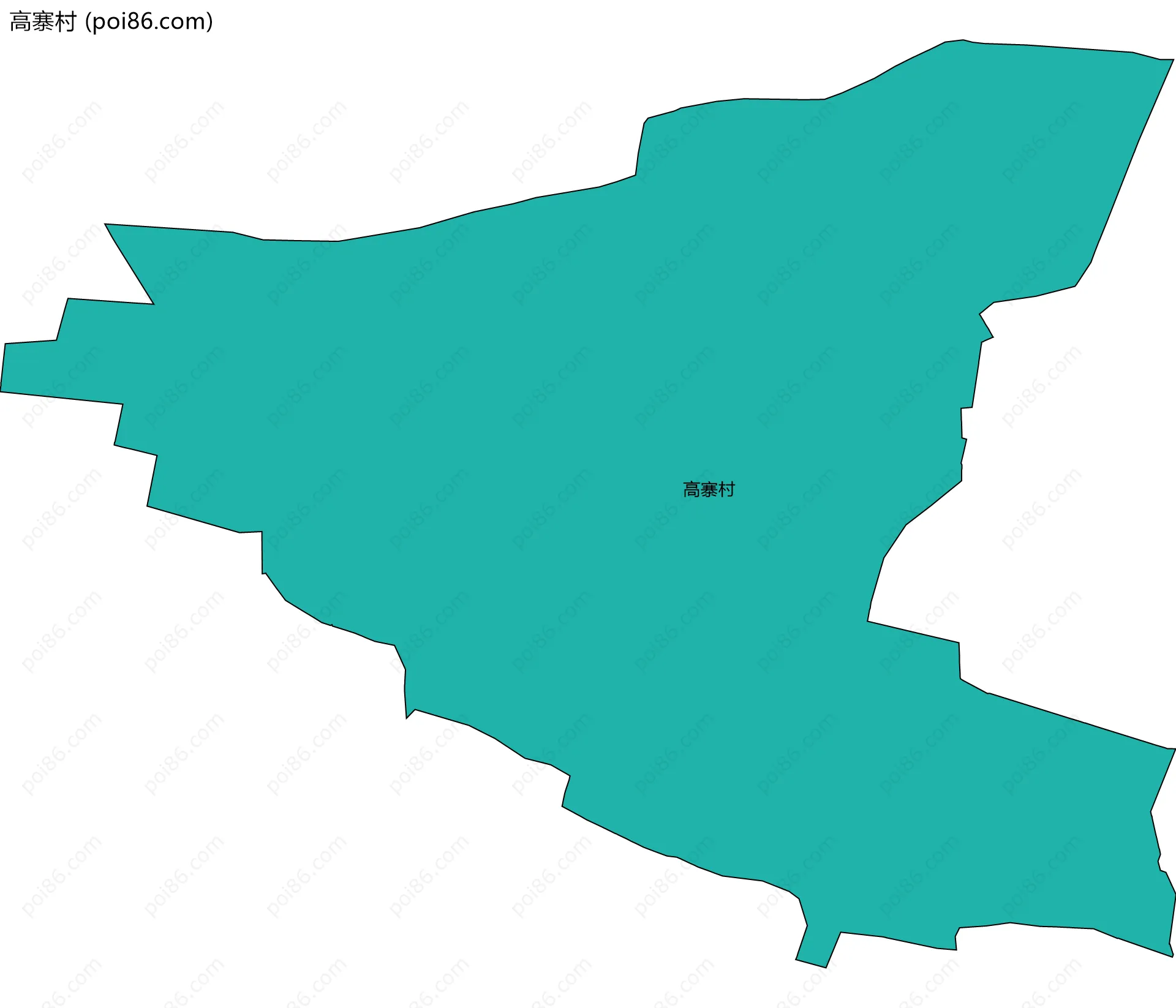 高寨村边界地图