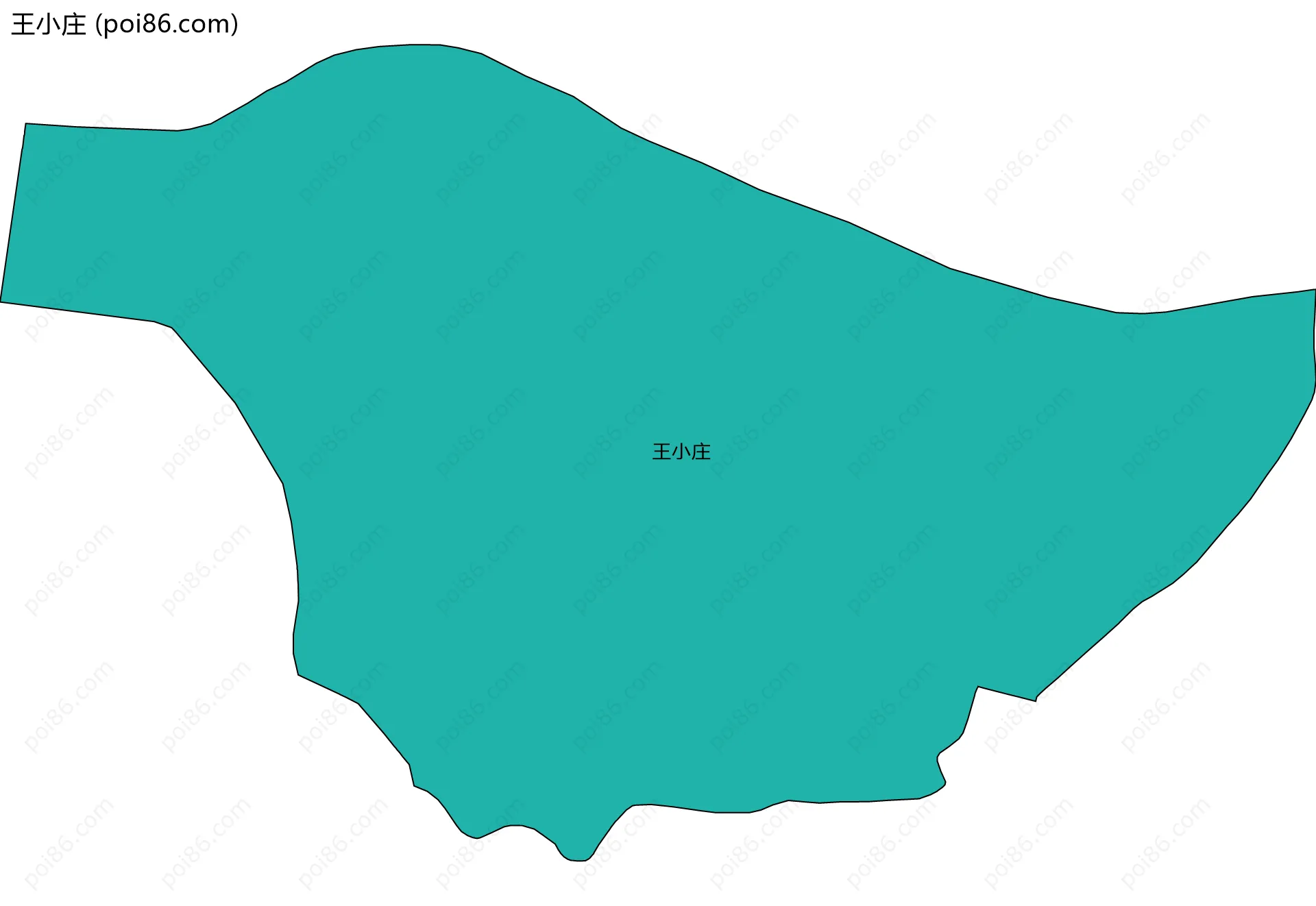 王小庄边界地图