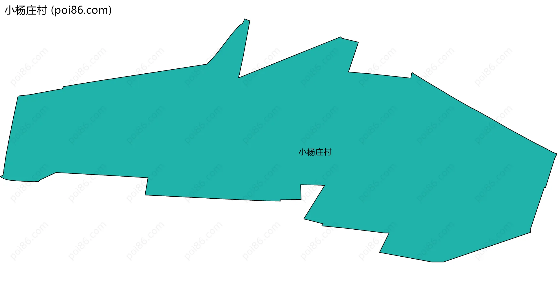 小杨庄村边界地图