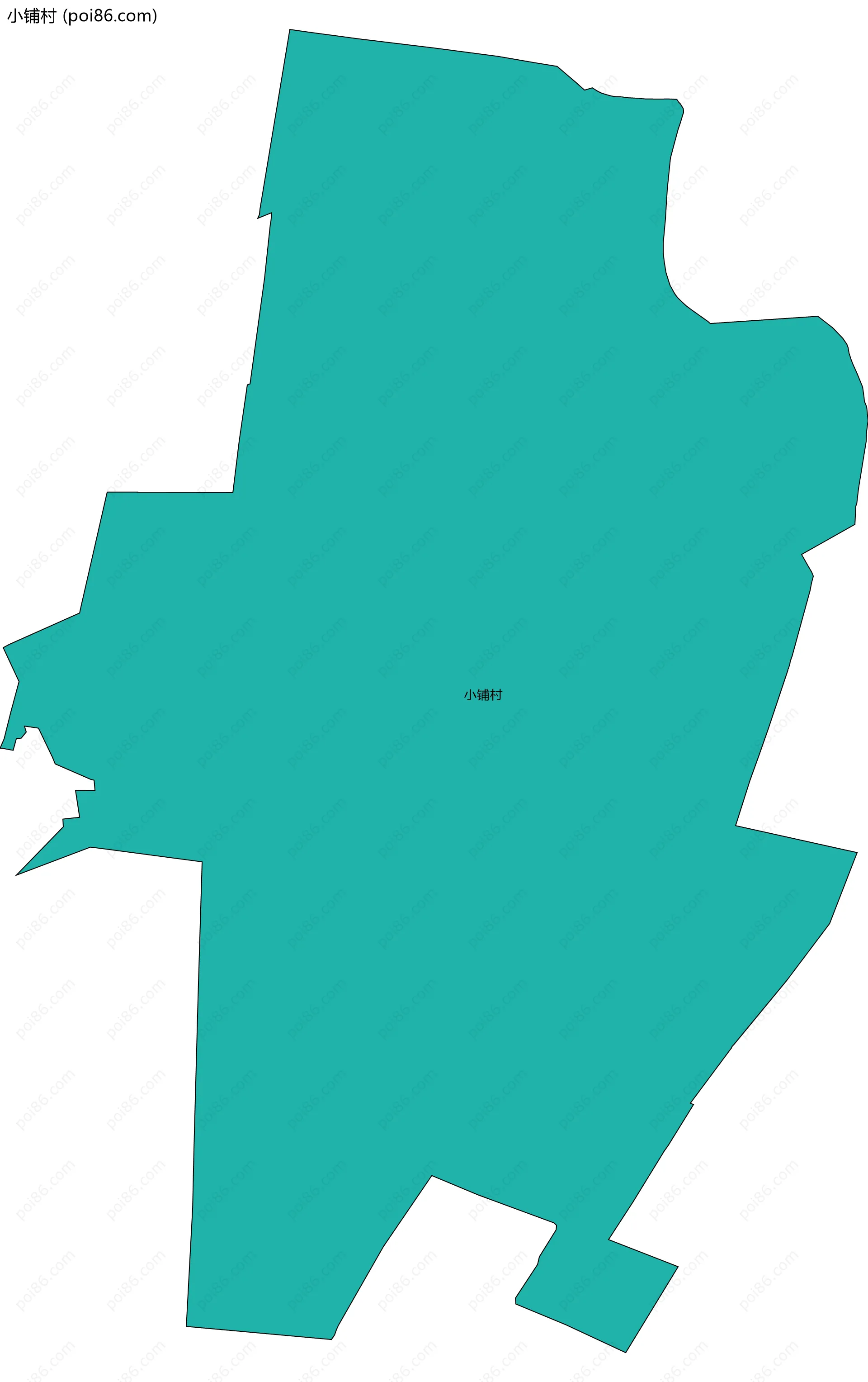 小铺村边界地图