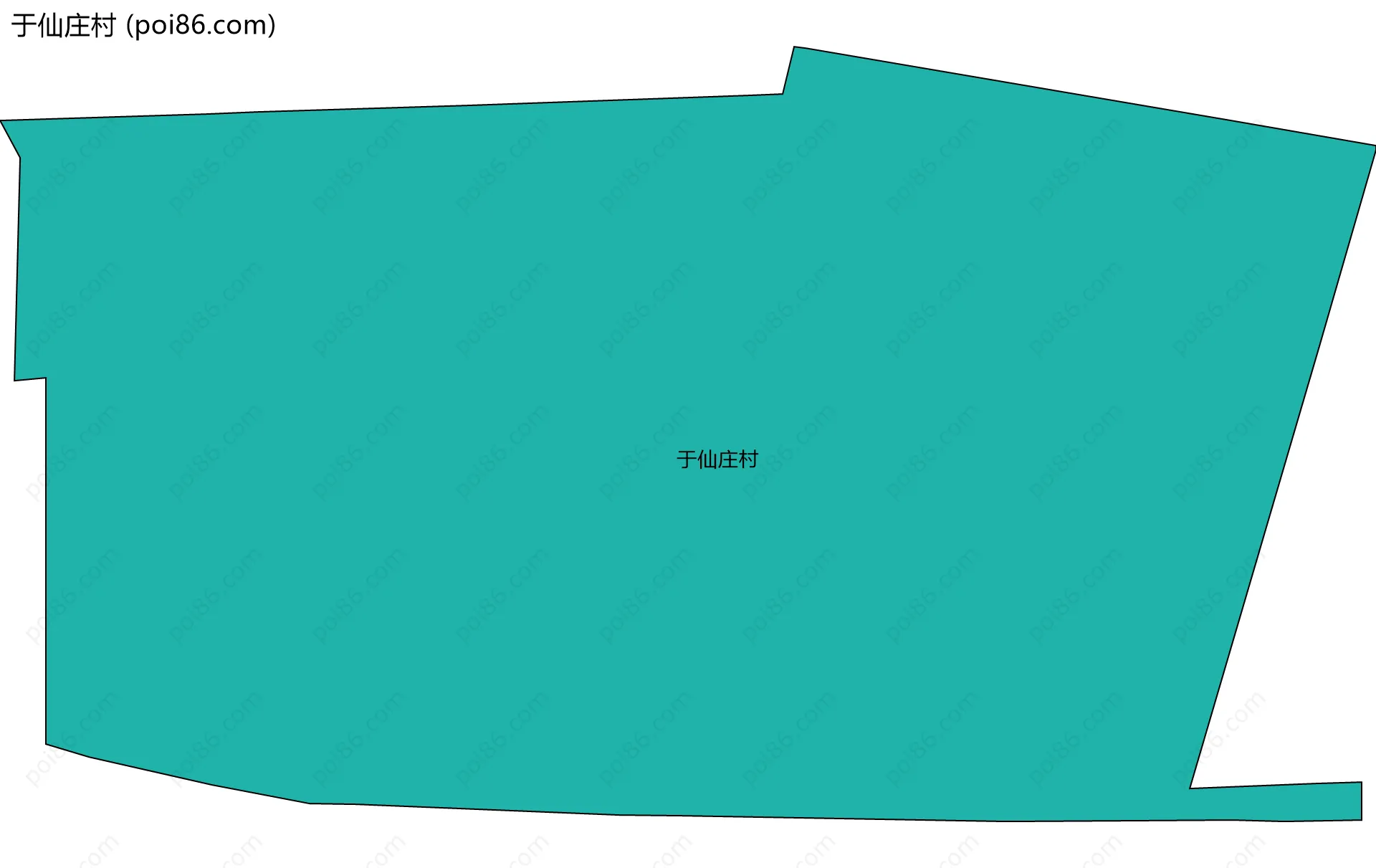 于仙庄村边界地图