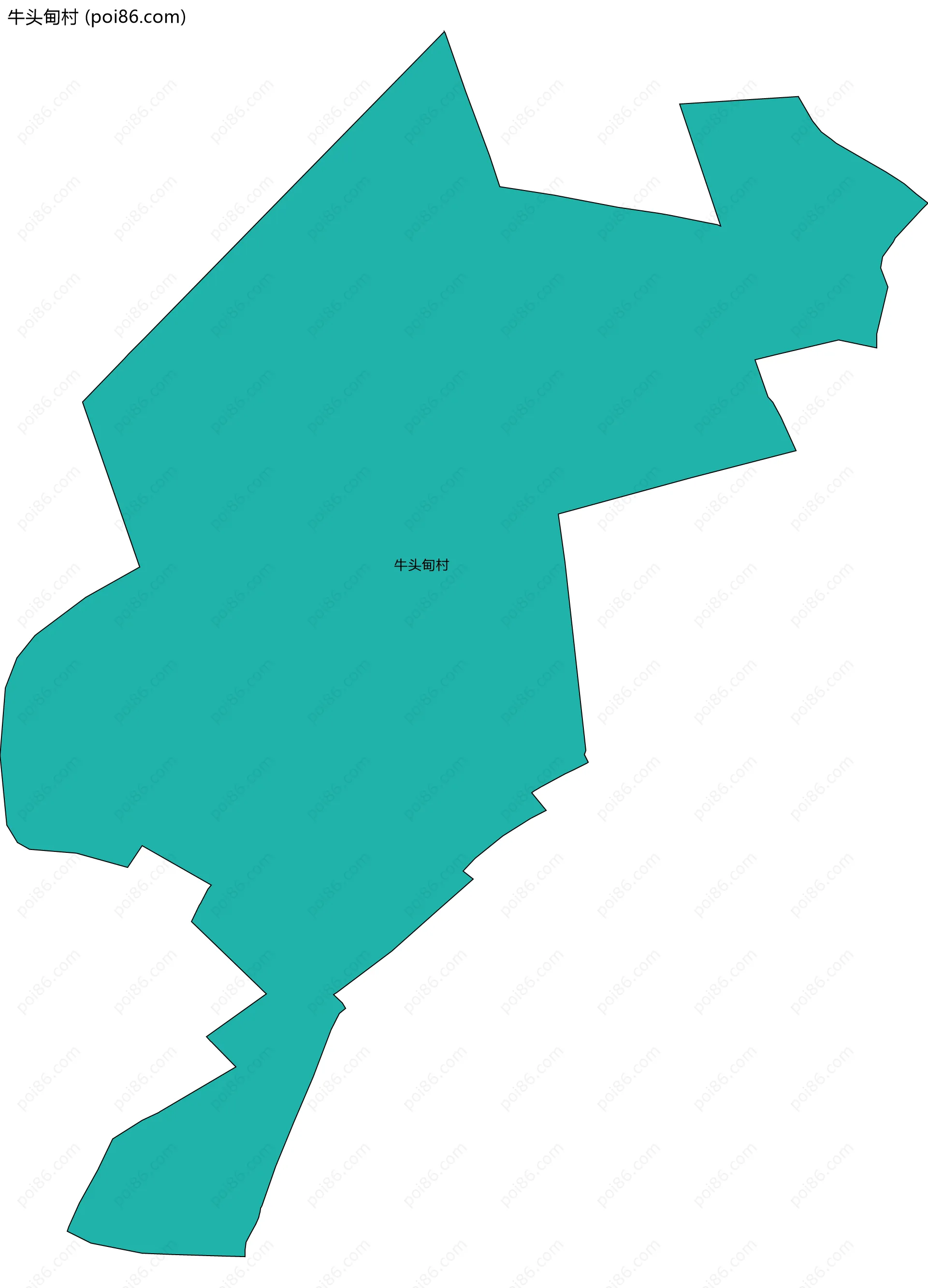 牛头甸村边界地图