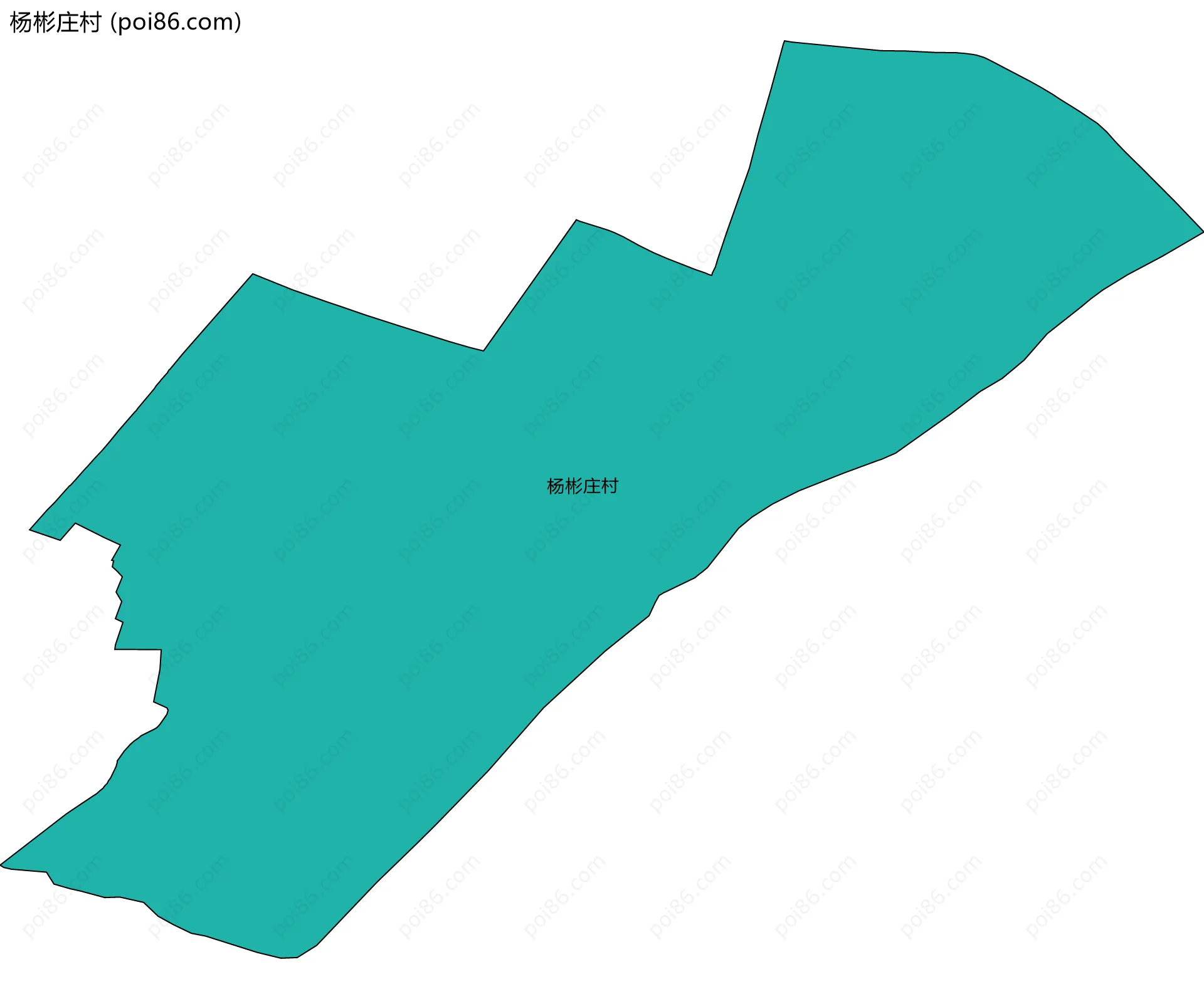 杨彬庄村边界地图