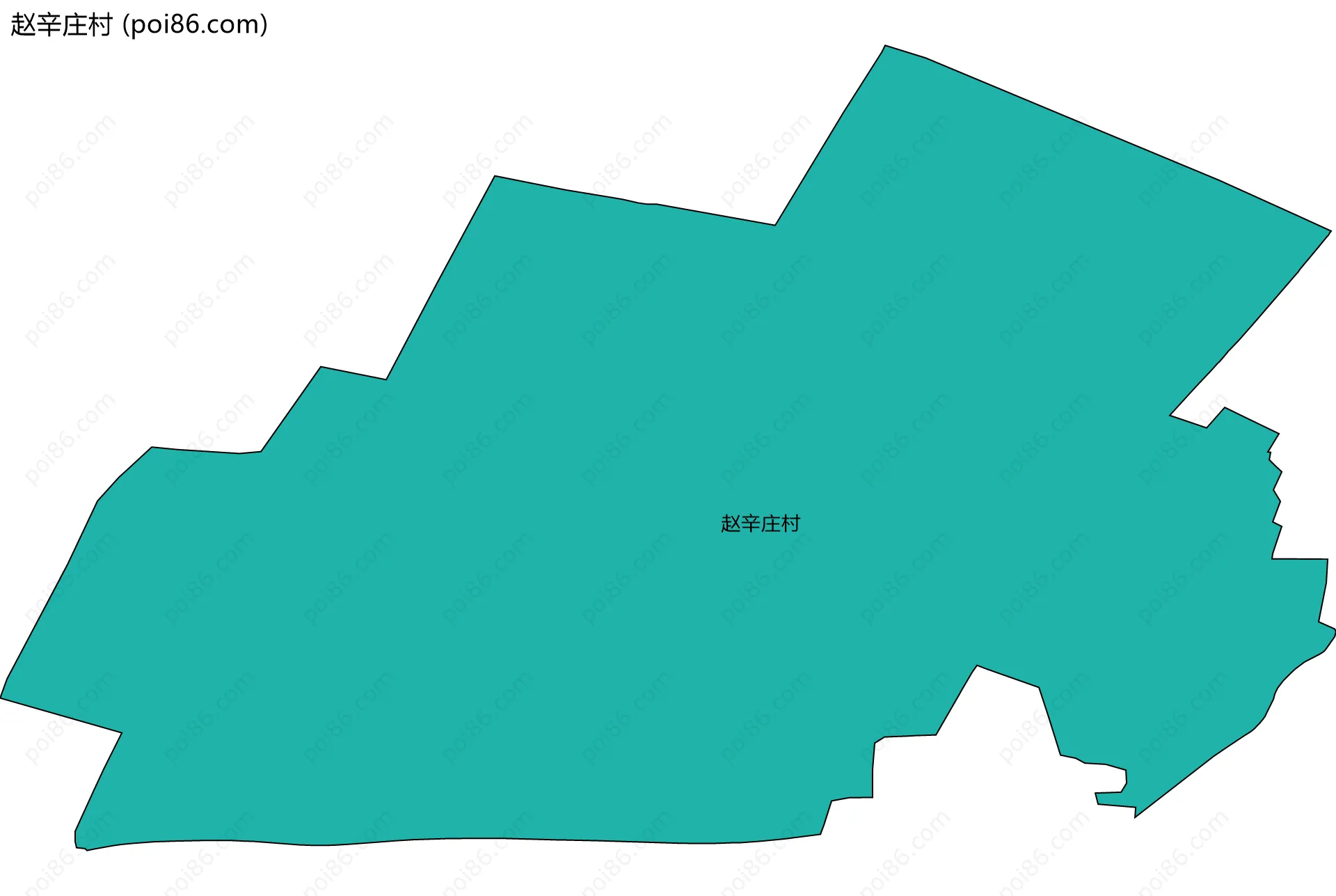 赵辛庄村边界地图
