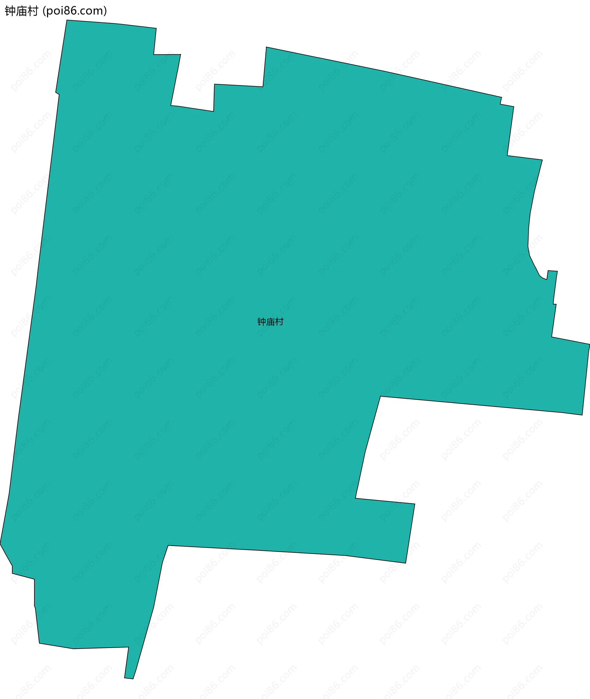 钟庙村边界地图