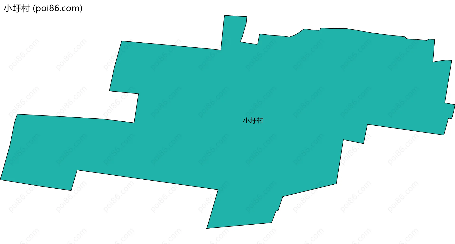 小圩村边界地图