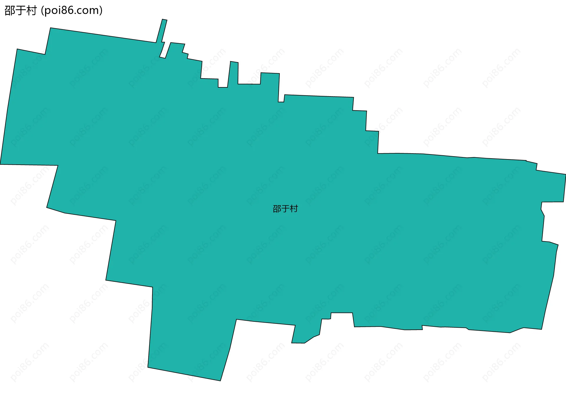 邵于村边界地图