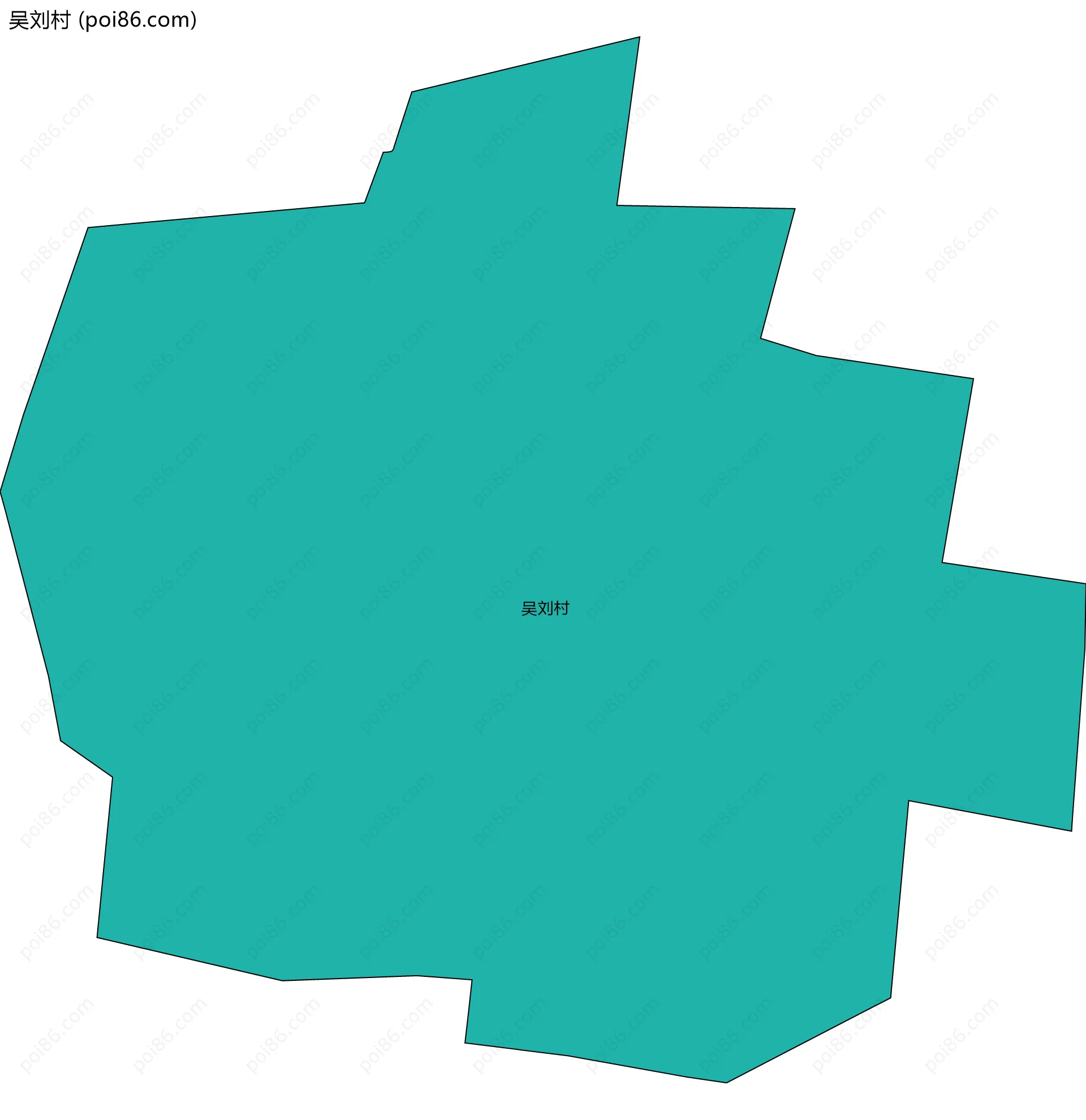 吴刘村边界地图