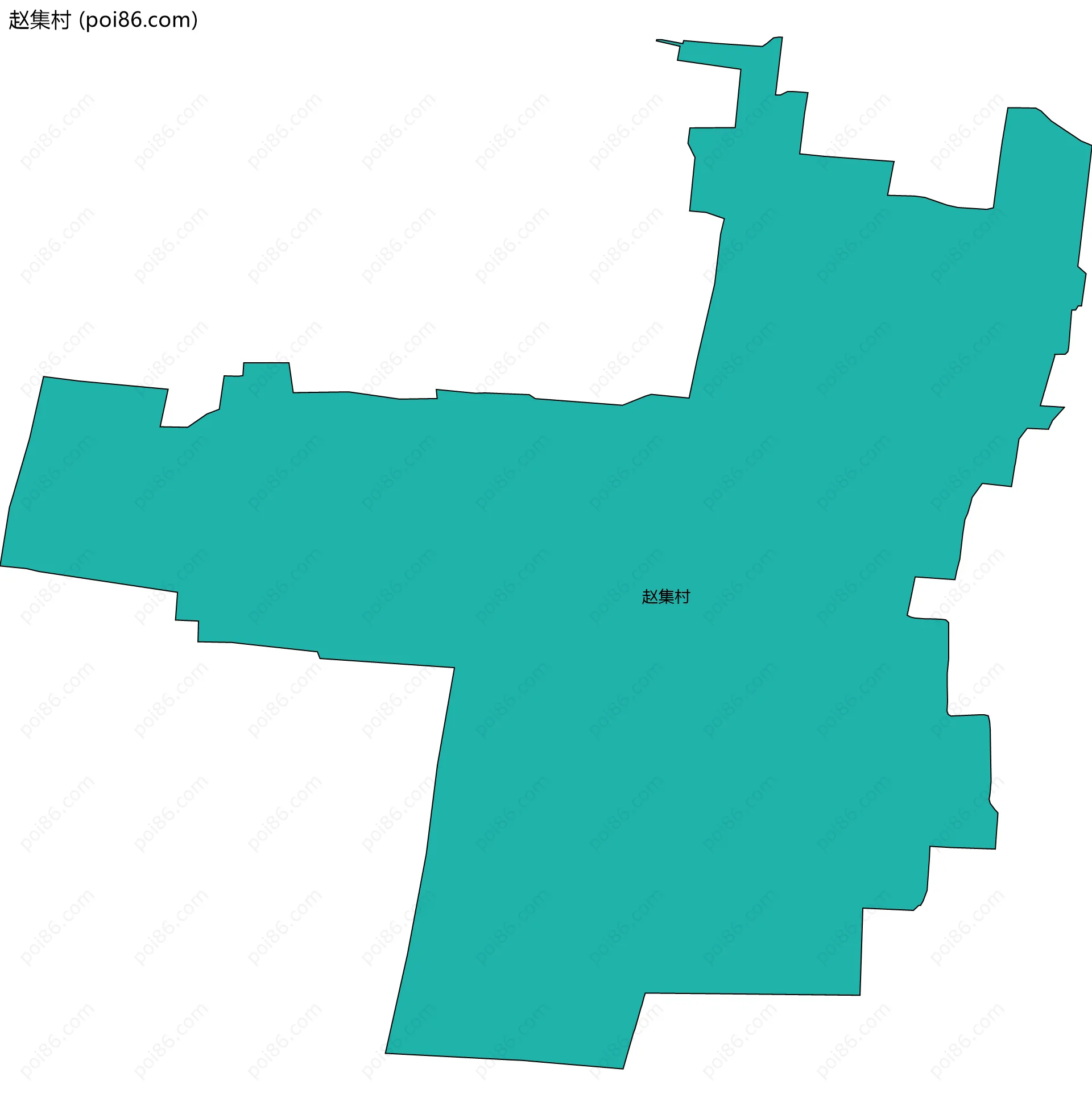 赵集村边界地图