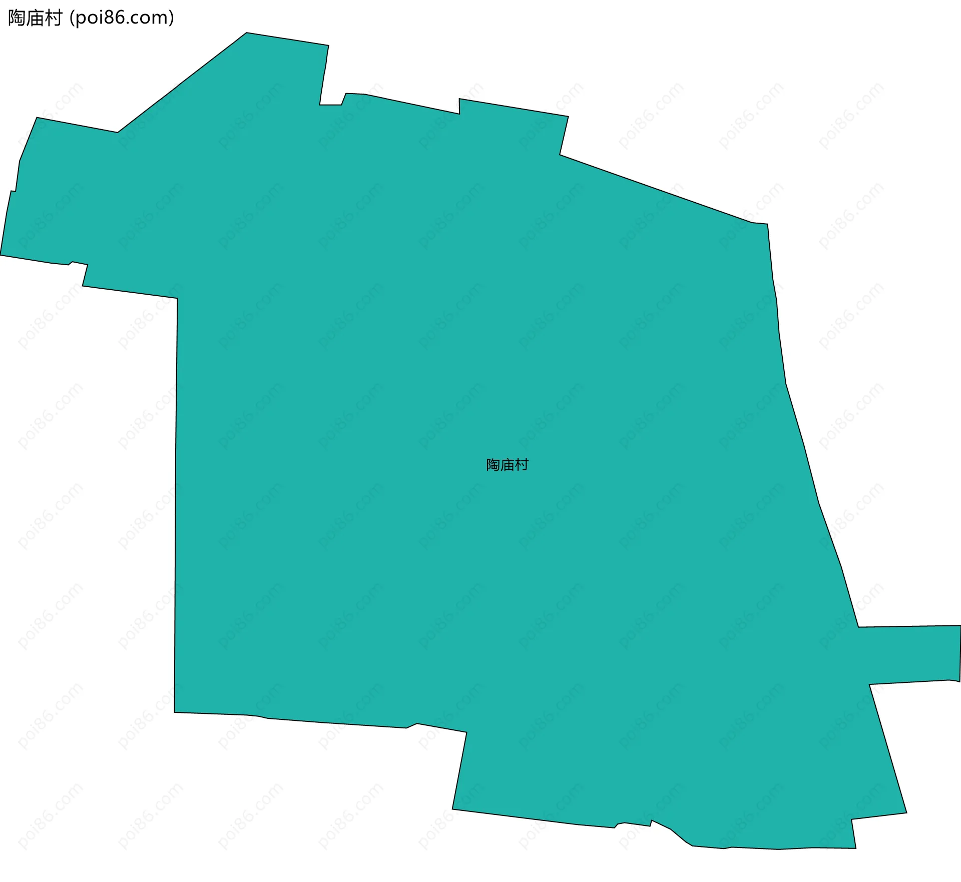 陶庙村边界地图