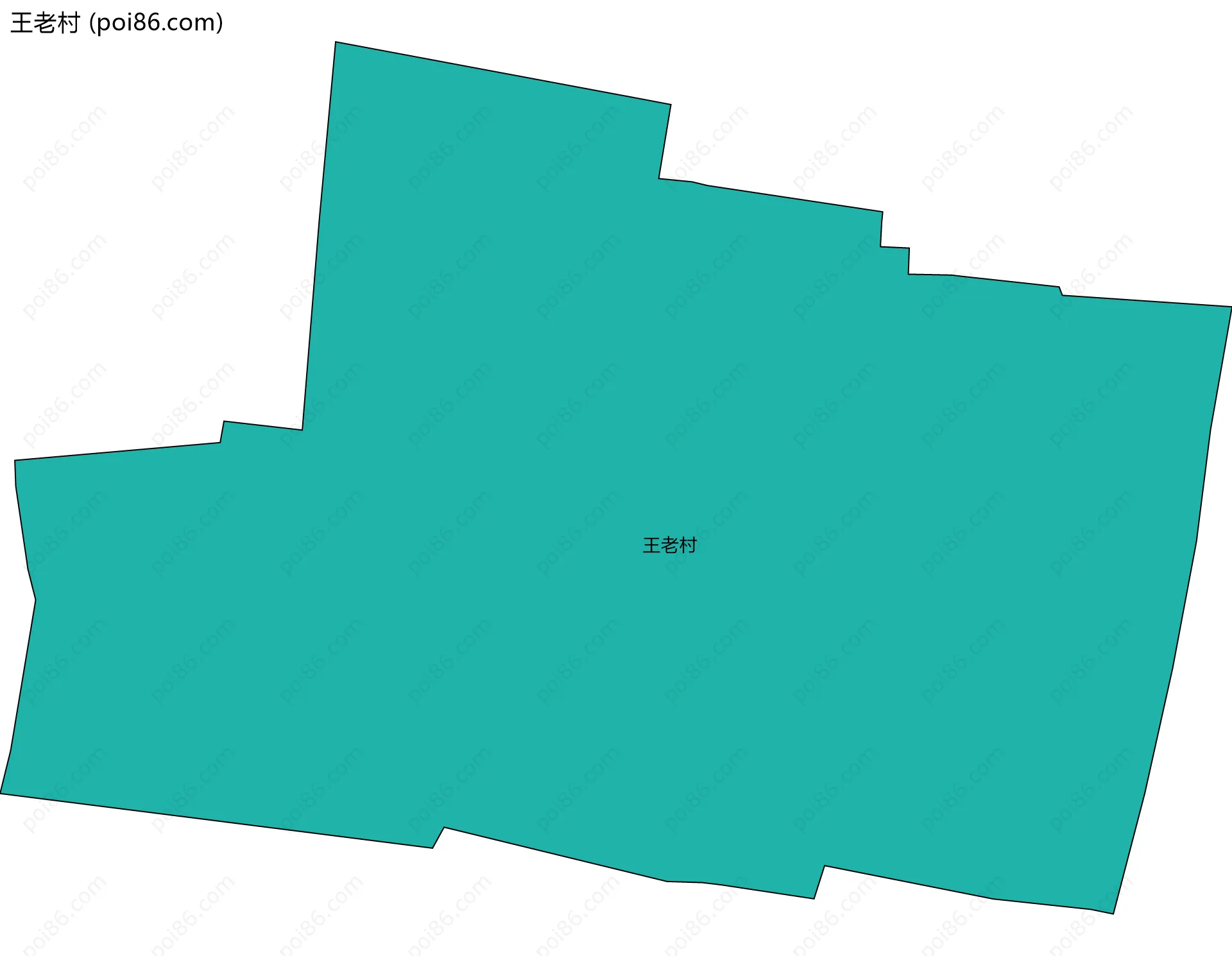王老村边界地图