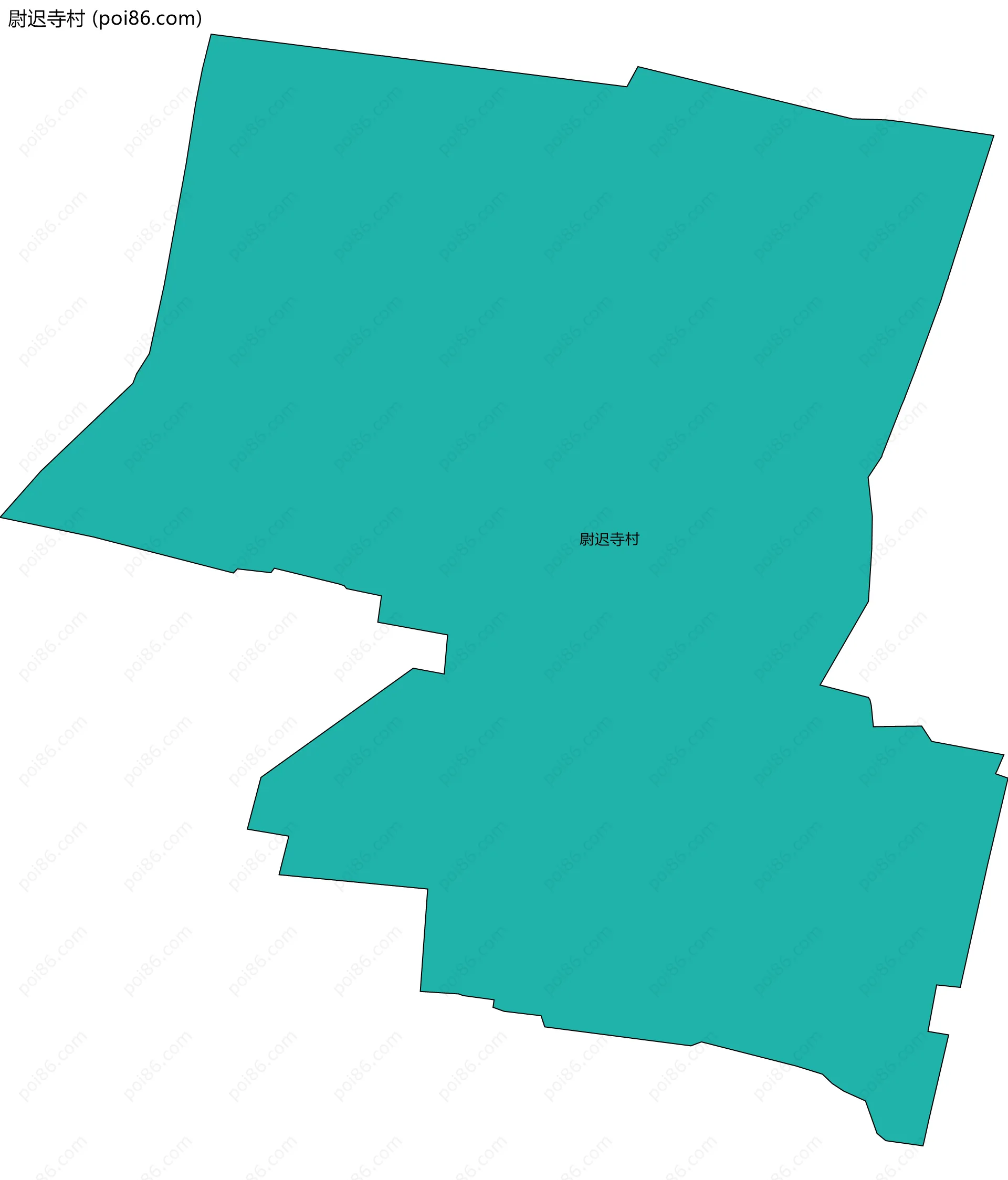 尉迟寺村边界地图