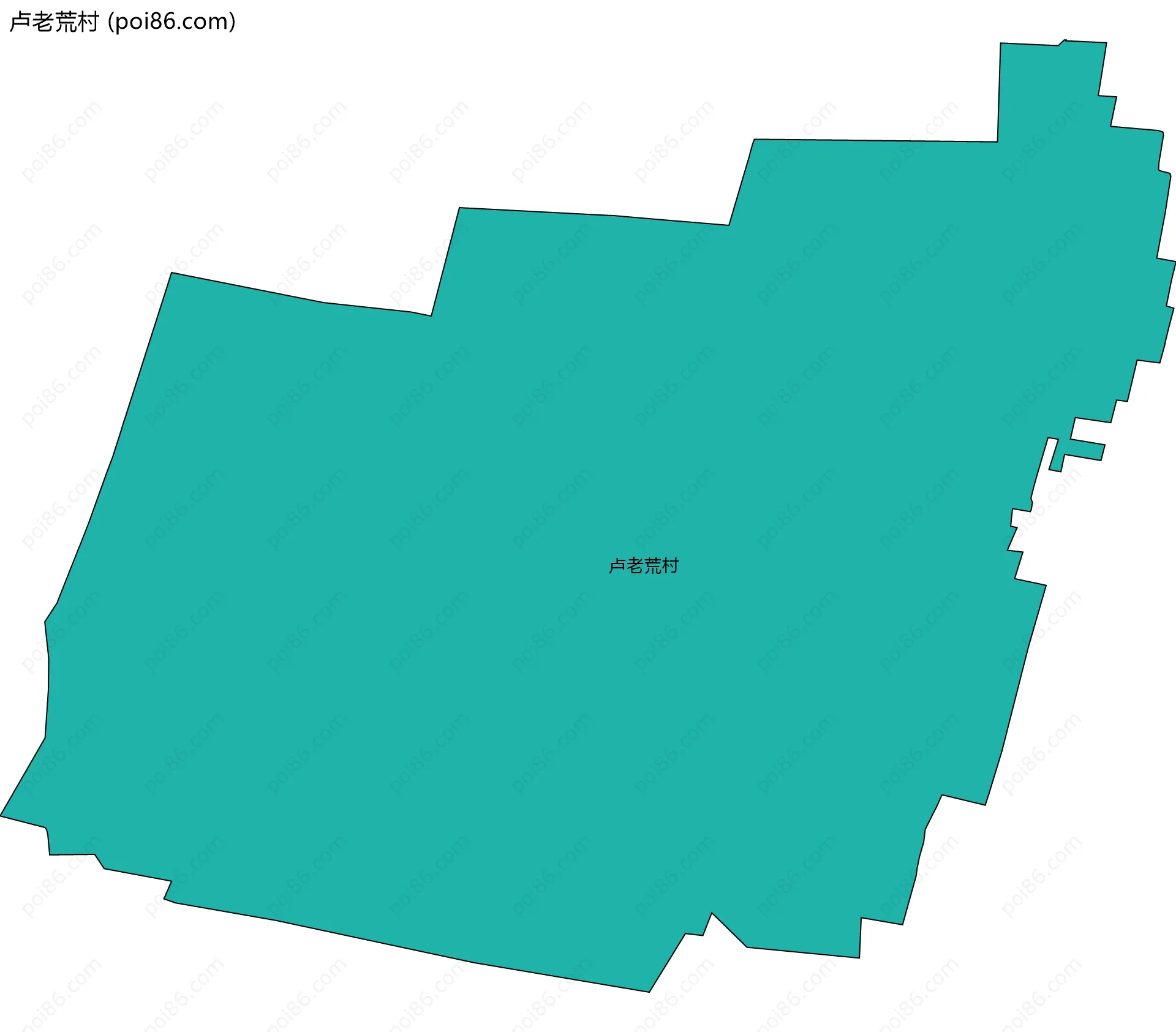 卢老荒村边界地图