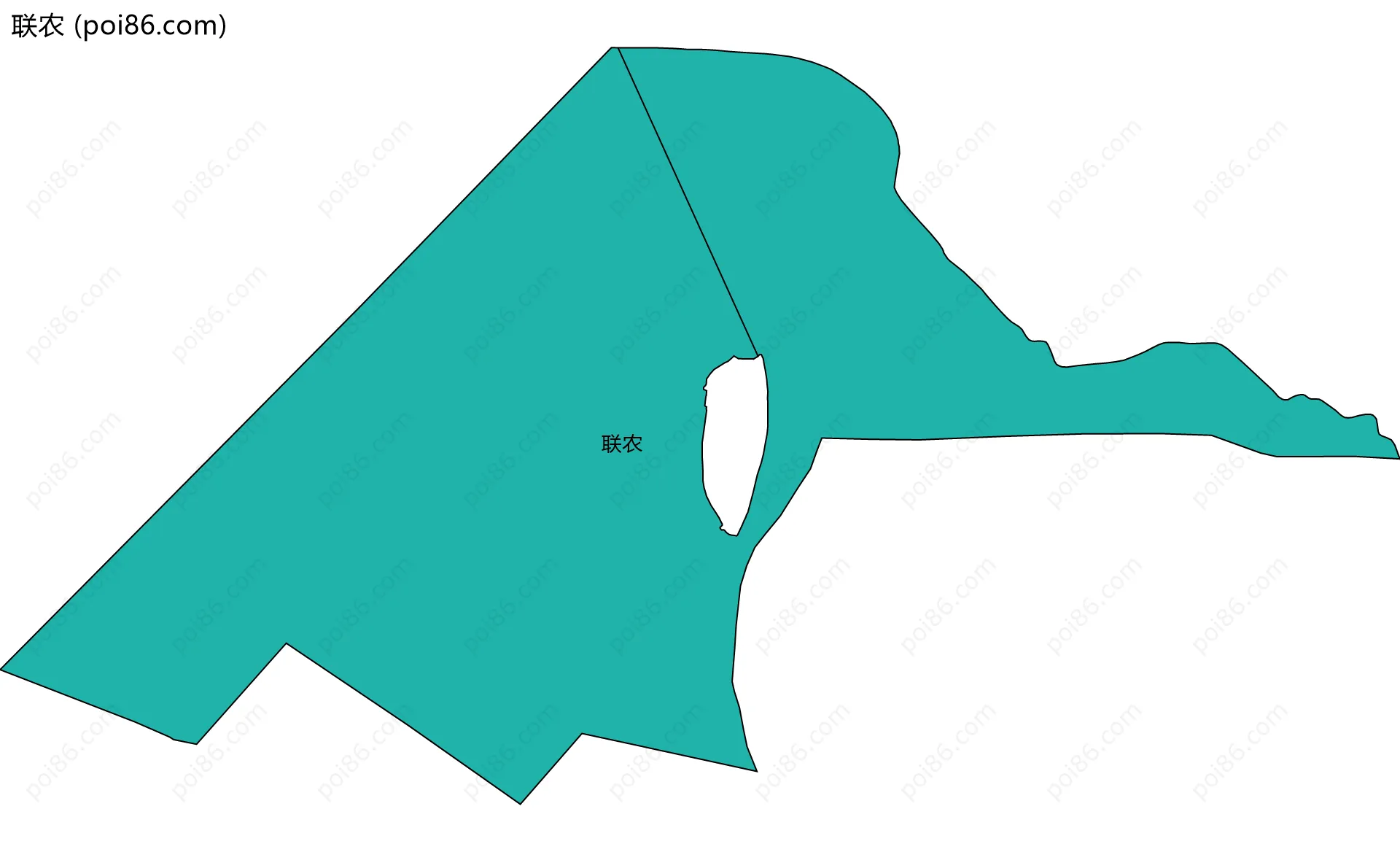 联农边界地图