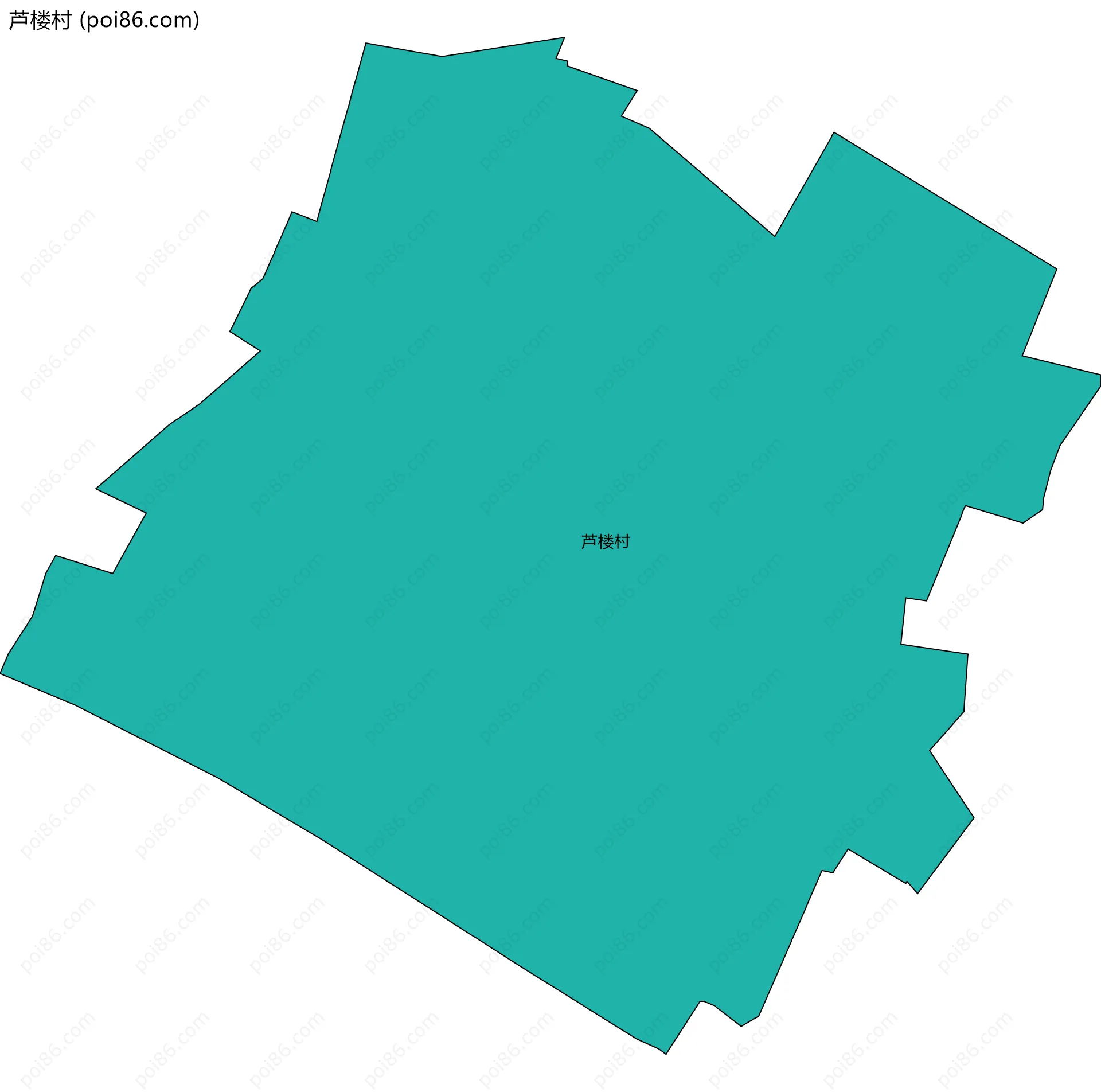 芦楼村边界地图