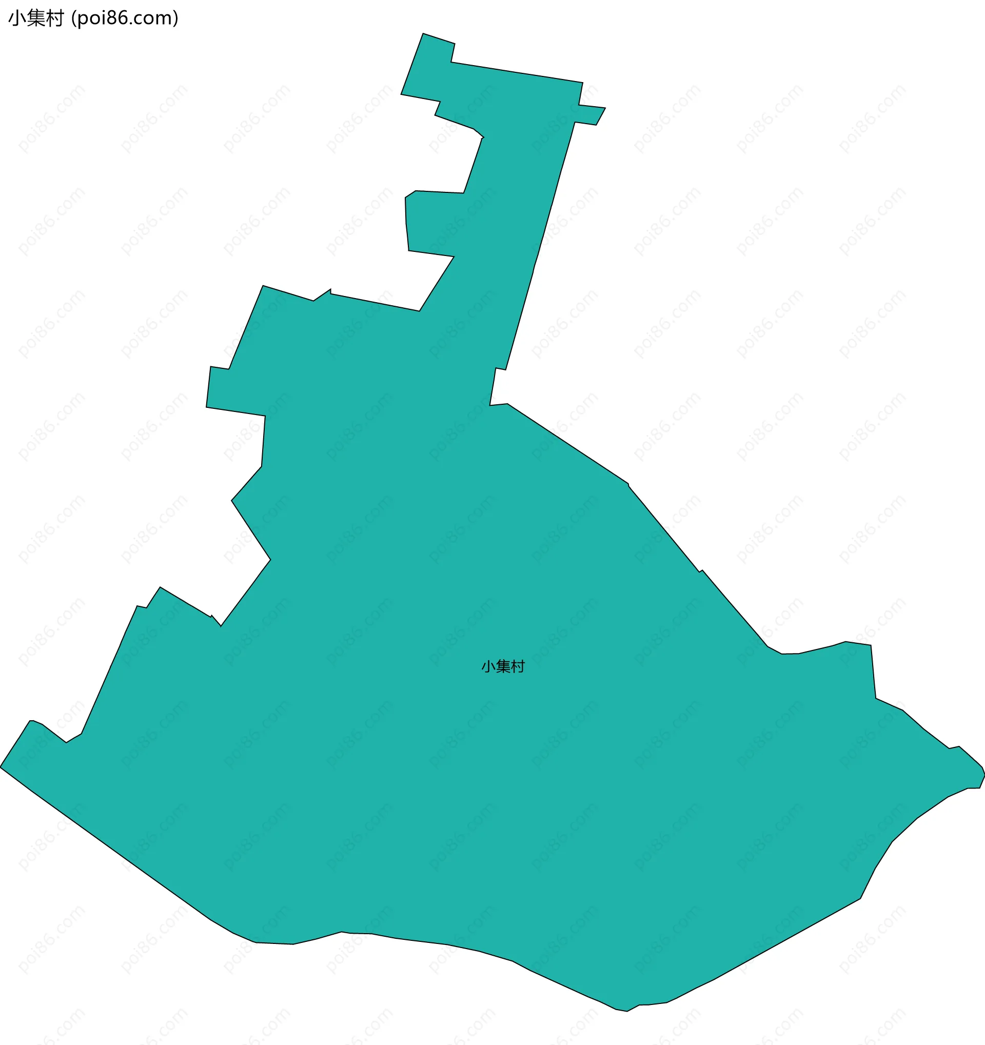 小集村边界地图
