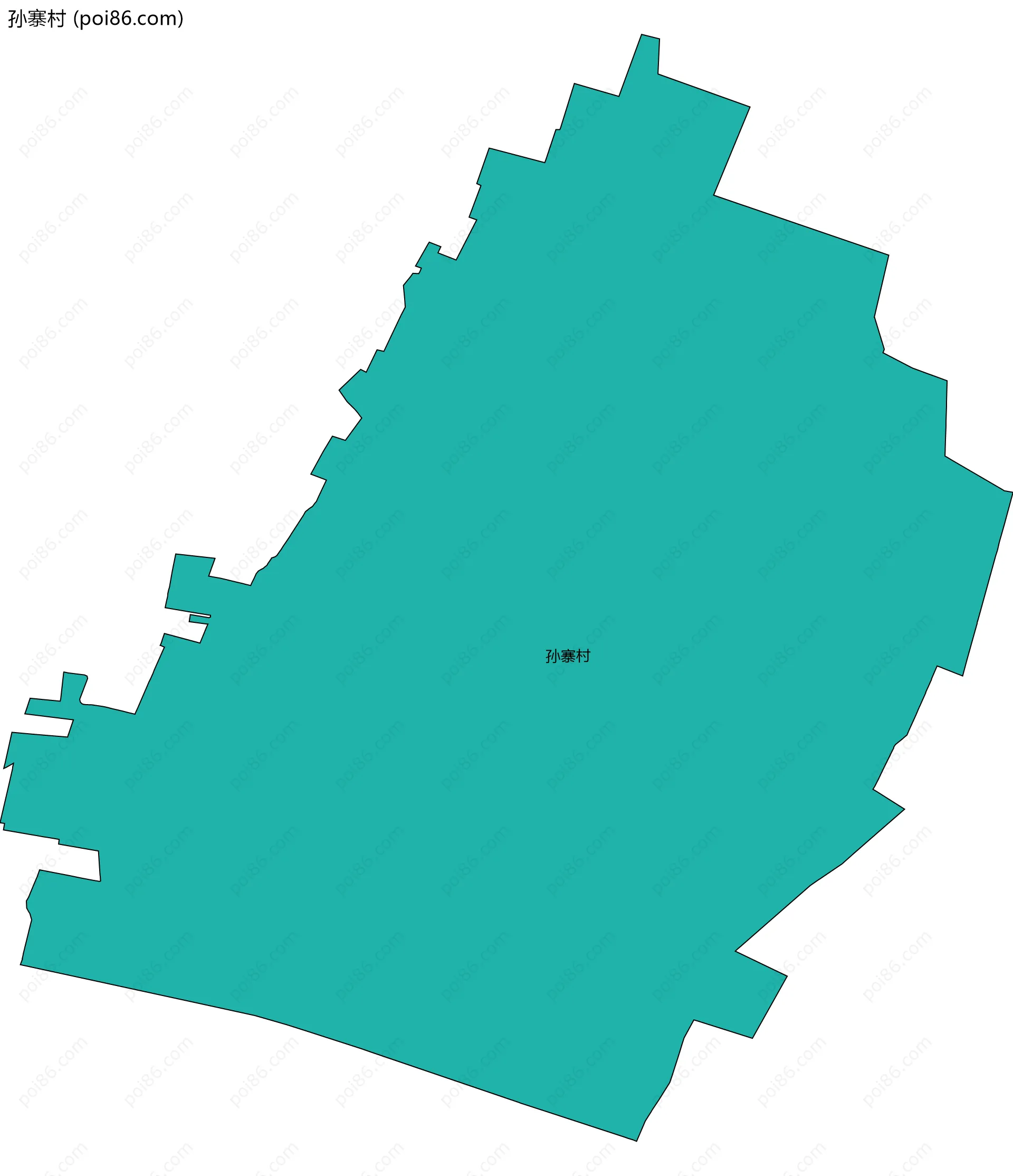 孙寨村边界地图