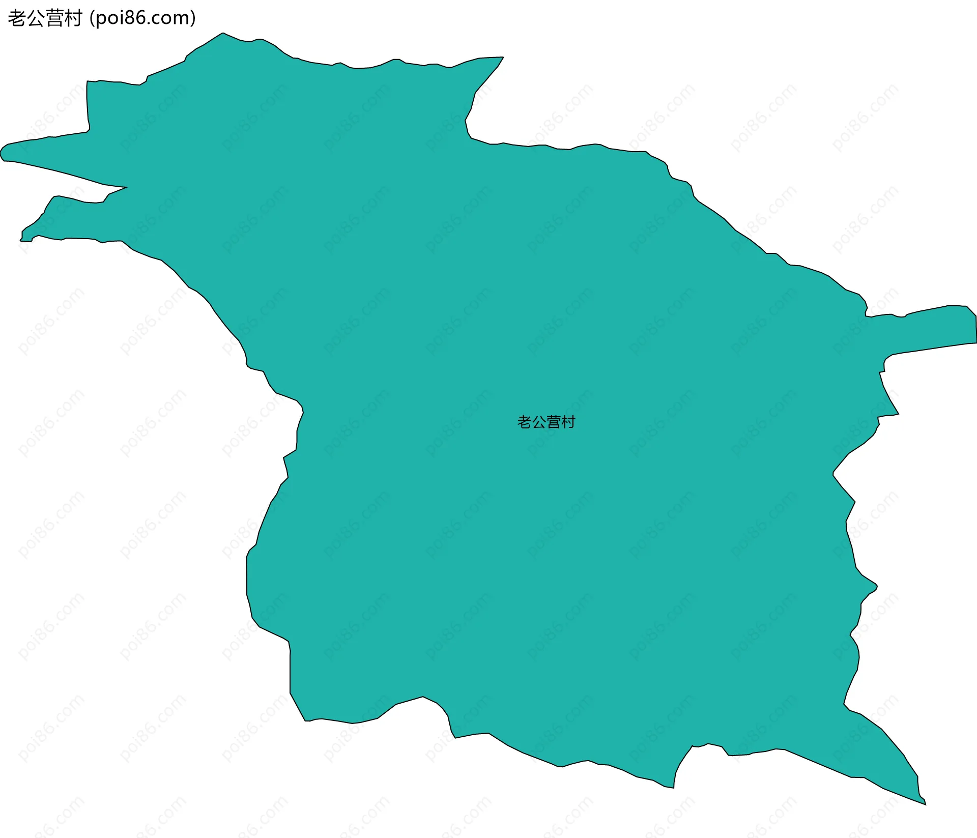 老公营村边界地图