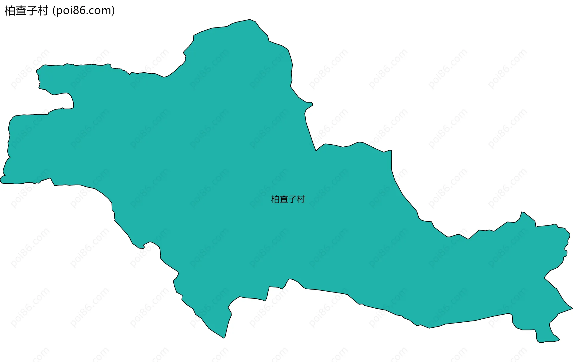 柏查子村边界地图