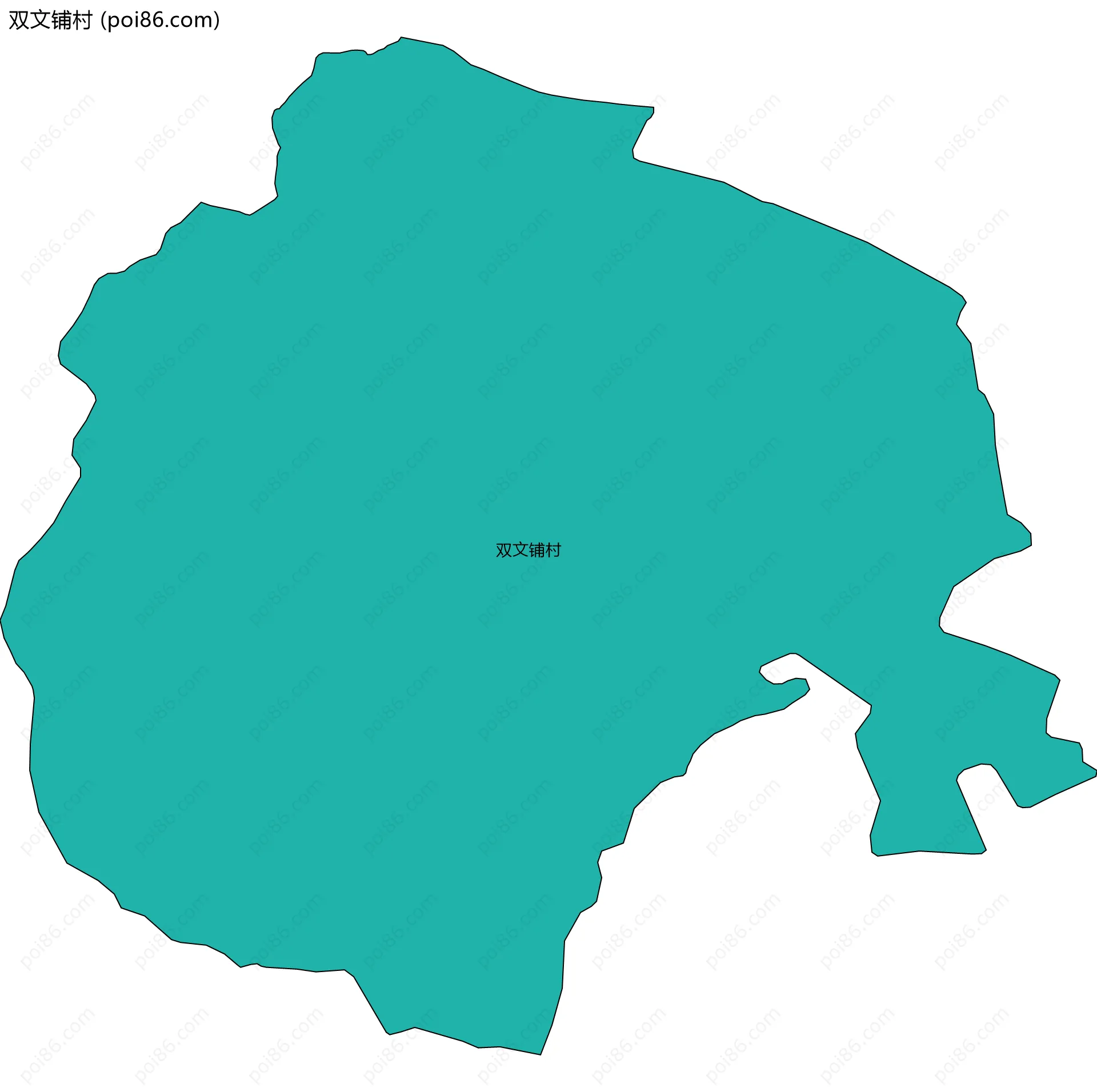 双文铺村边界地图