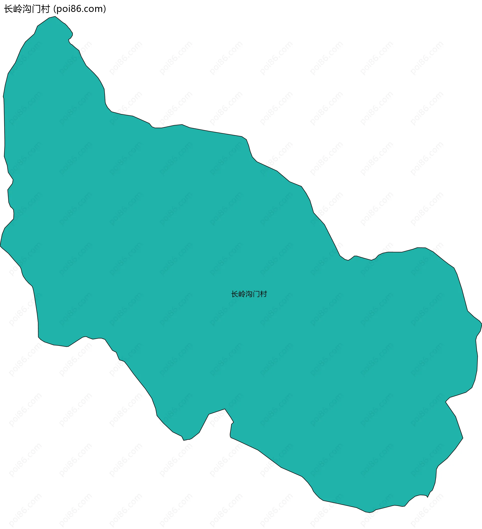 长岭沟门村边界地图