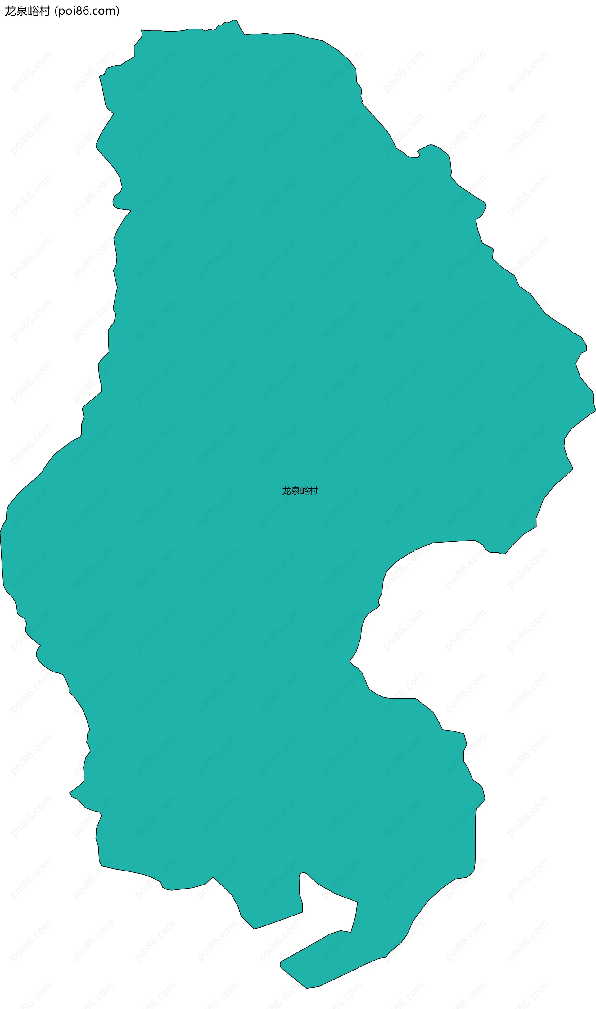 龙泉峪村边界地图