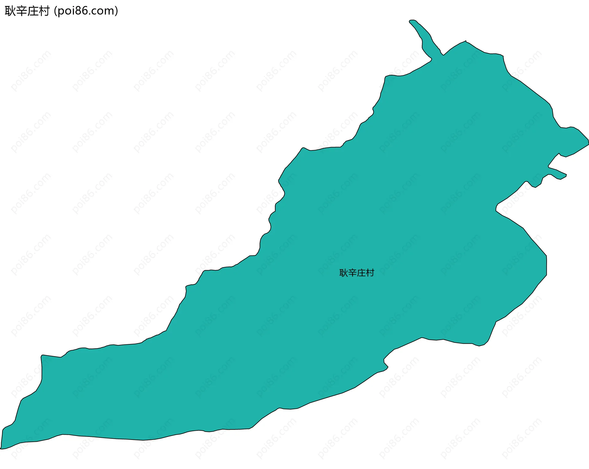 耿辛庄村边界地图