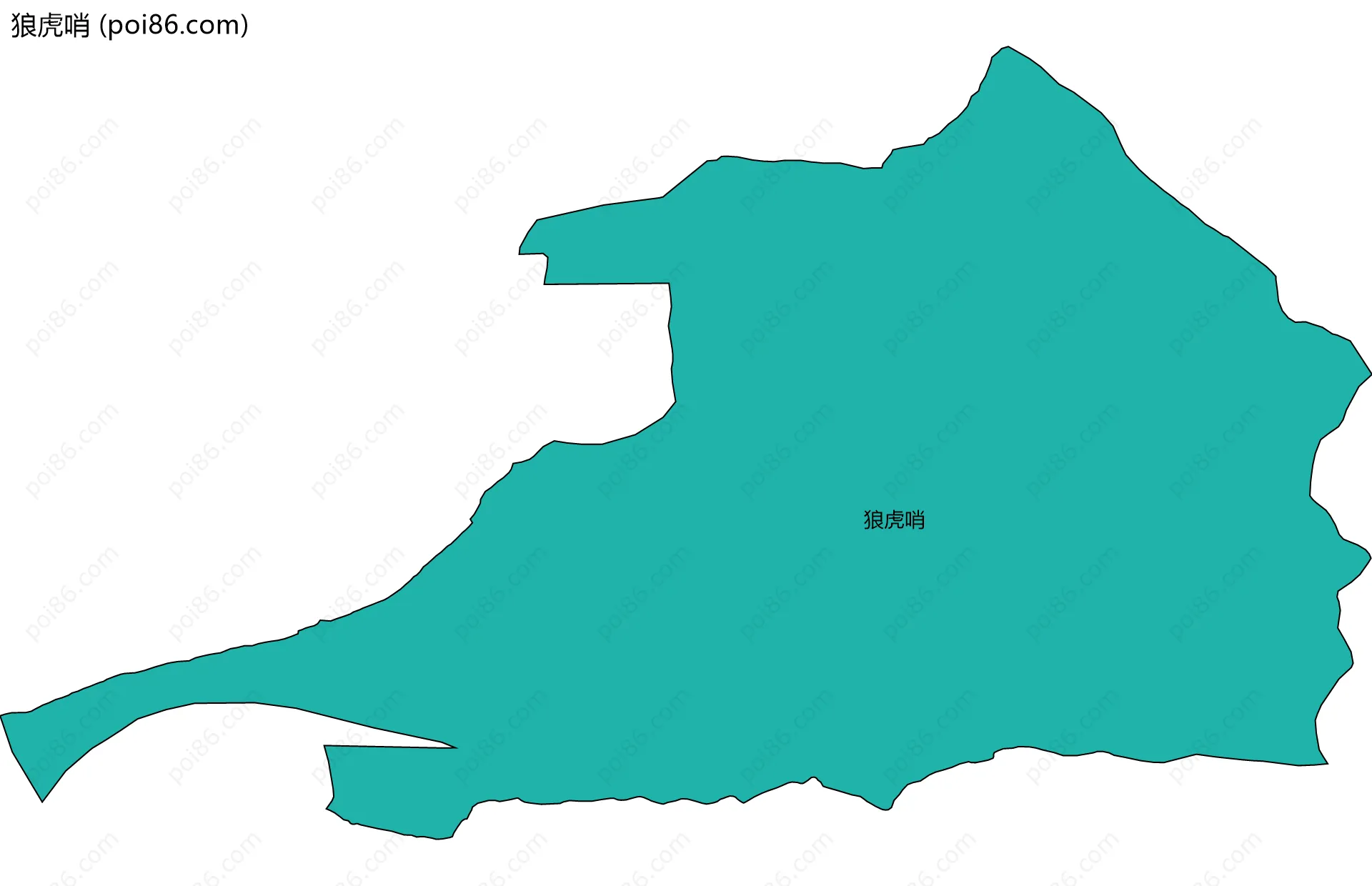 狼虎哨边界地图
