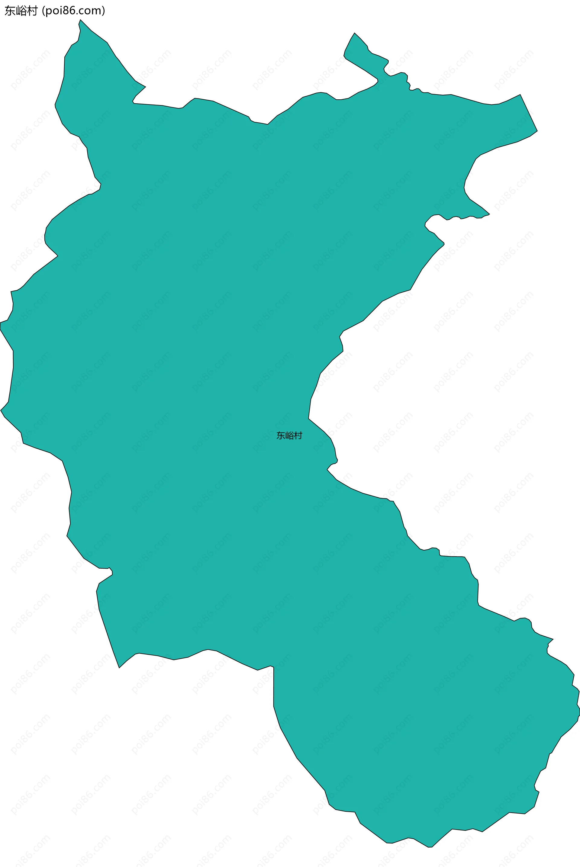 东峪村边界地图