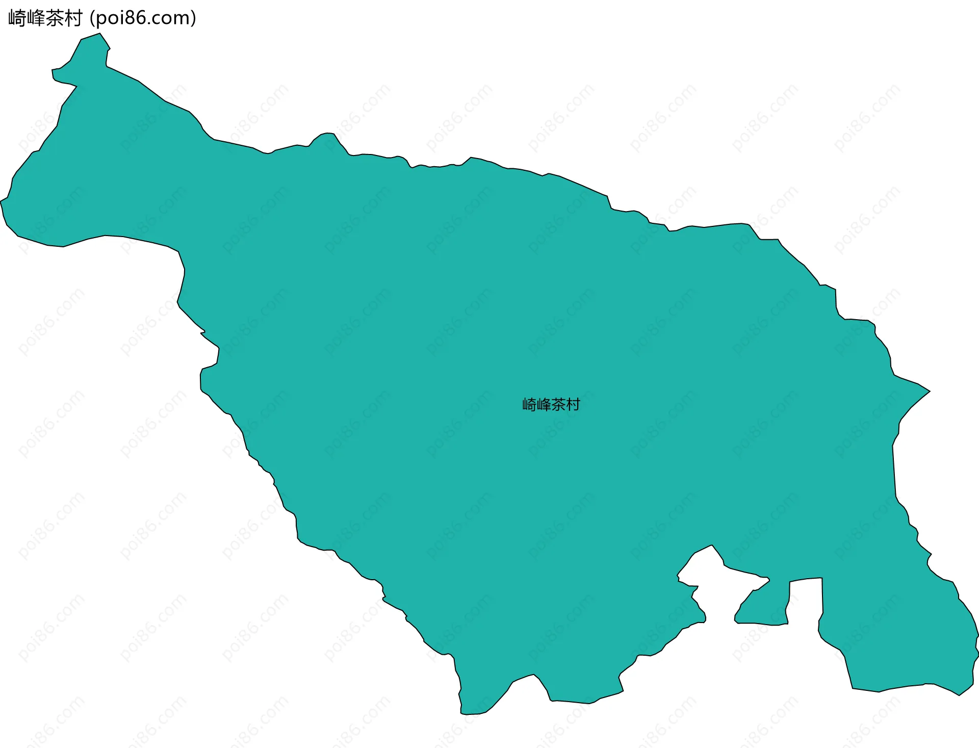 崎峰茶村边界地图